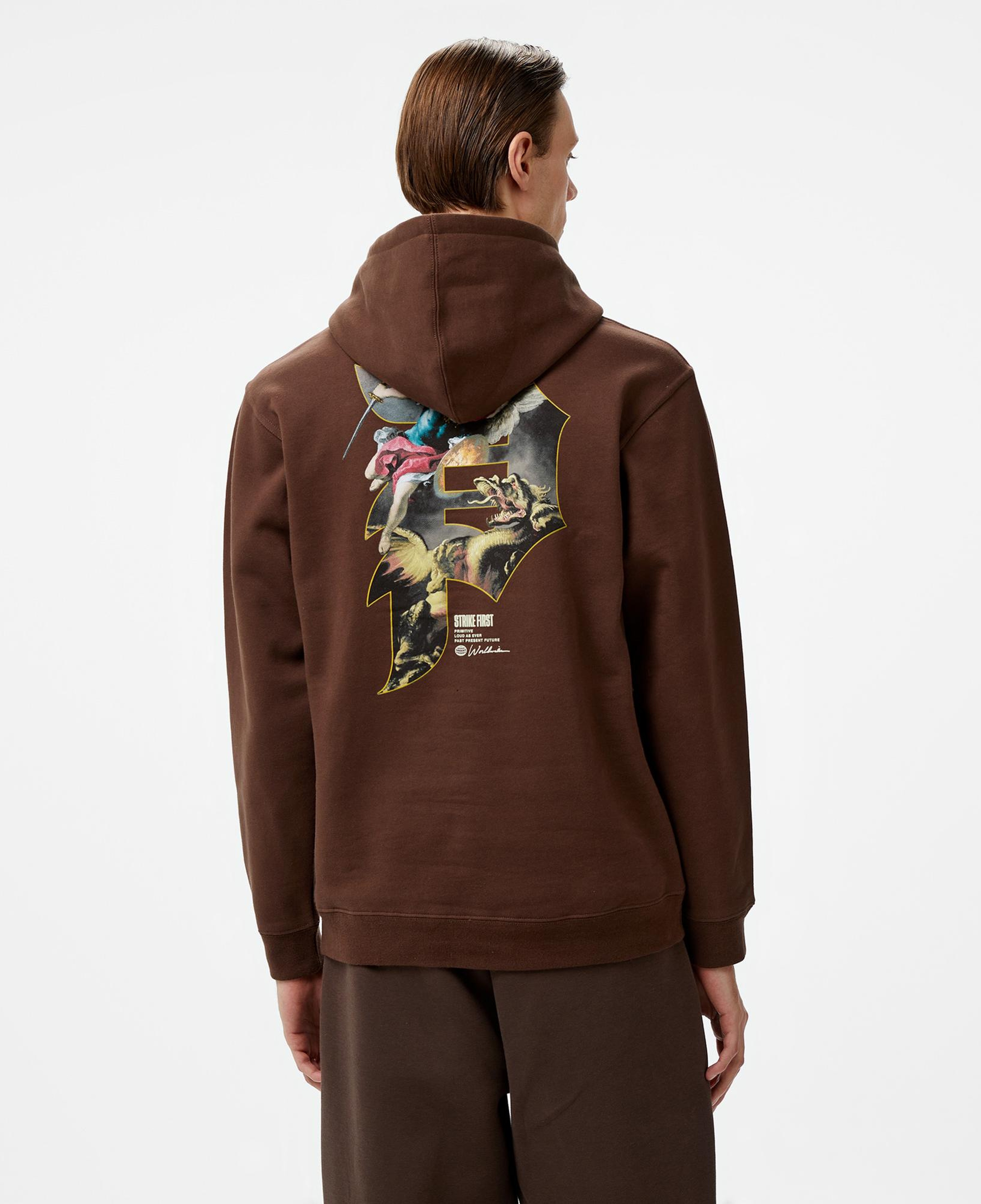 Primitive Courage Hood Erkek Kahverengi Hoodie