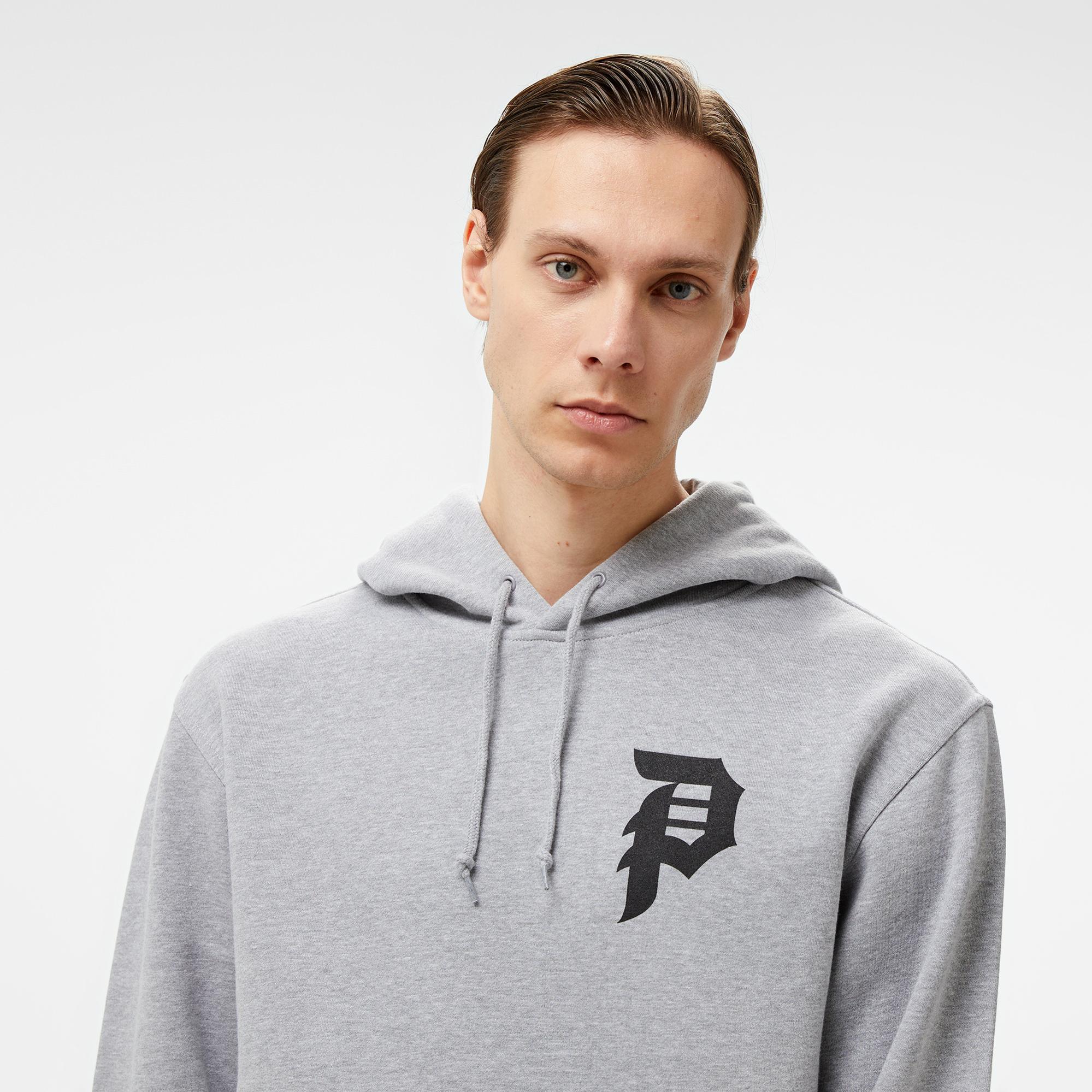 Primitive Courage Hood Erkek Gri Hoodie