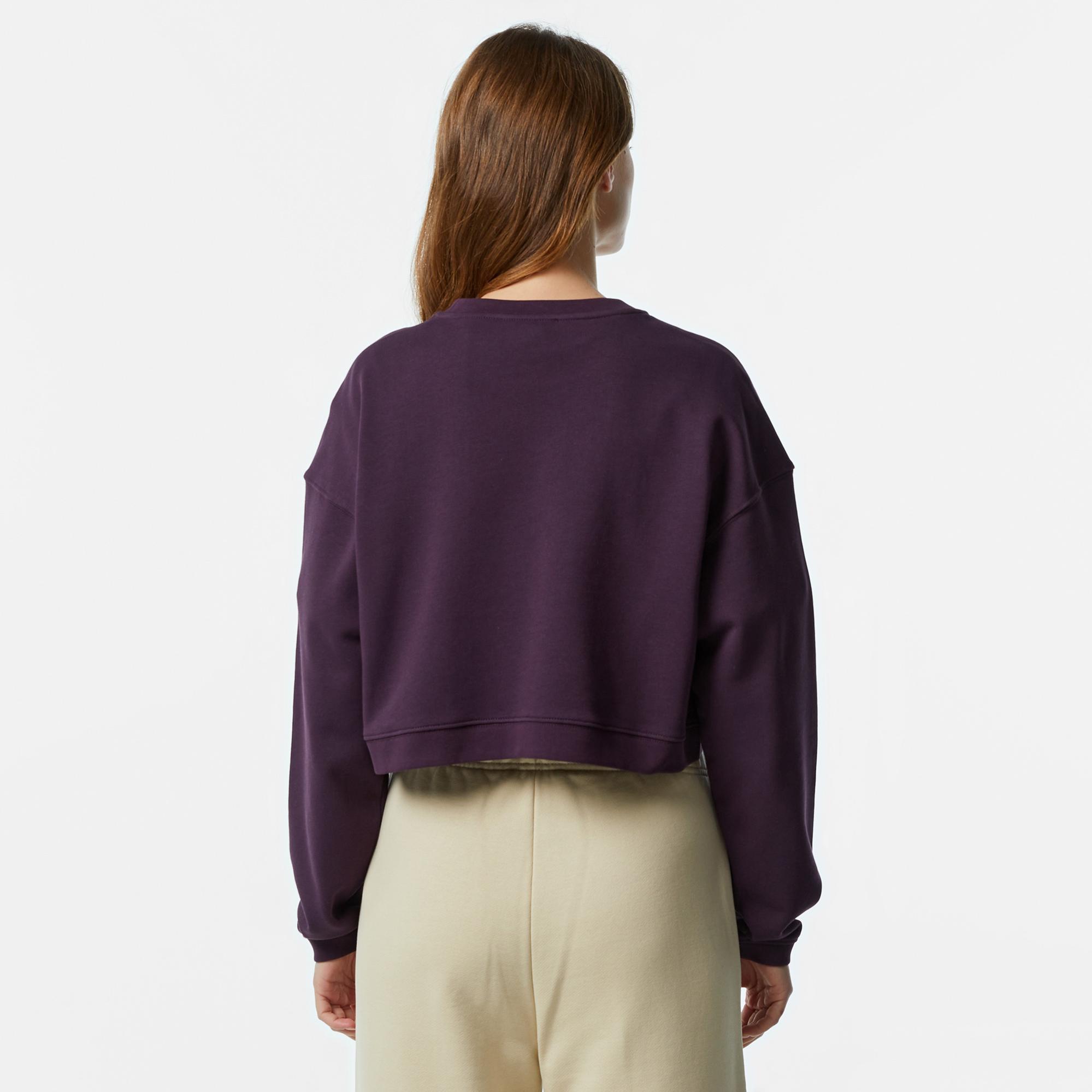 Les Benjamins 303 Kadın Mor Sweatshirt