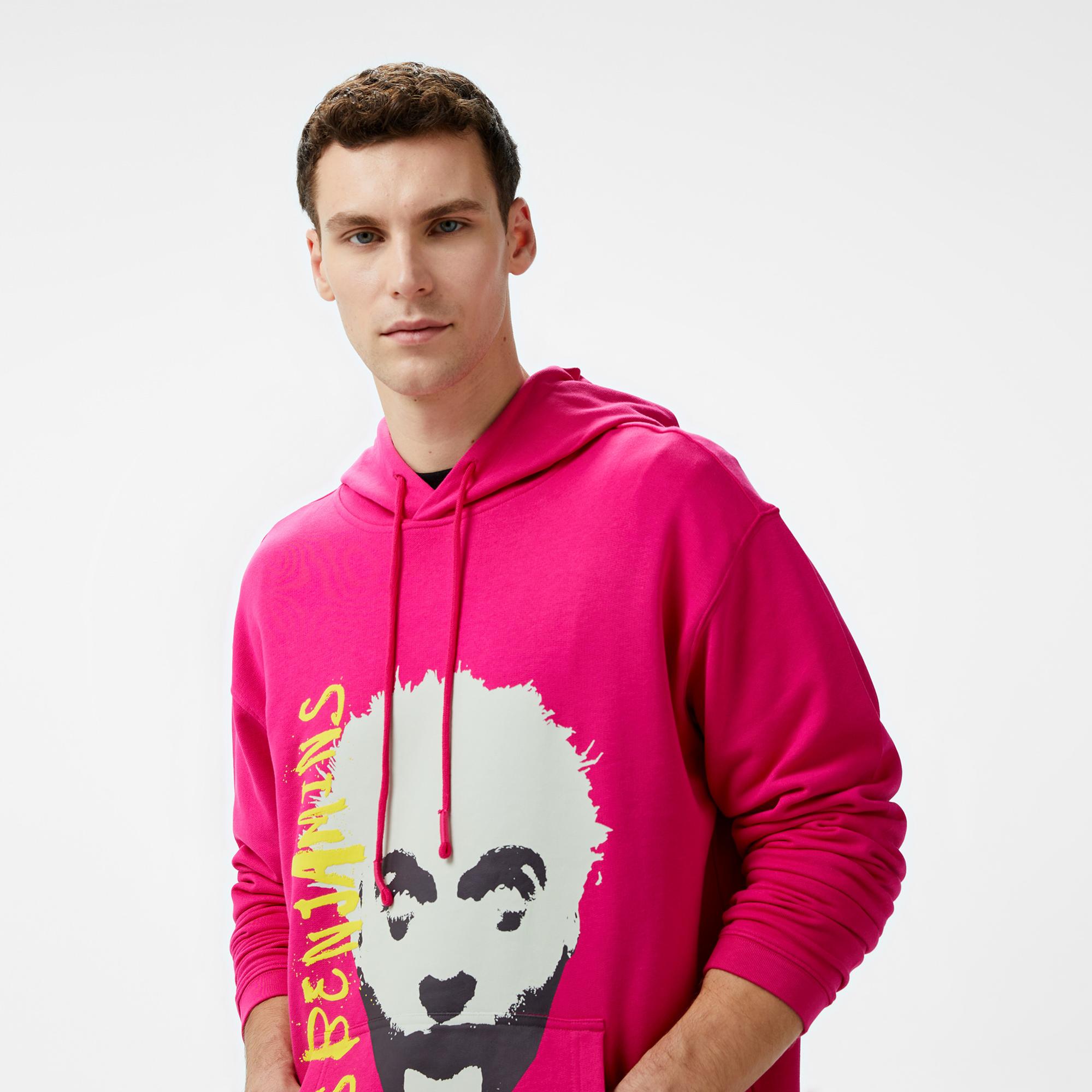 Les Benjamins 704 Unisex Pembe Hoodie