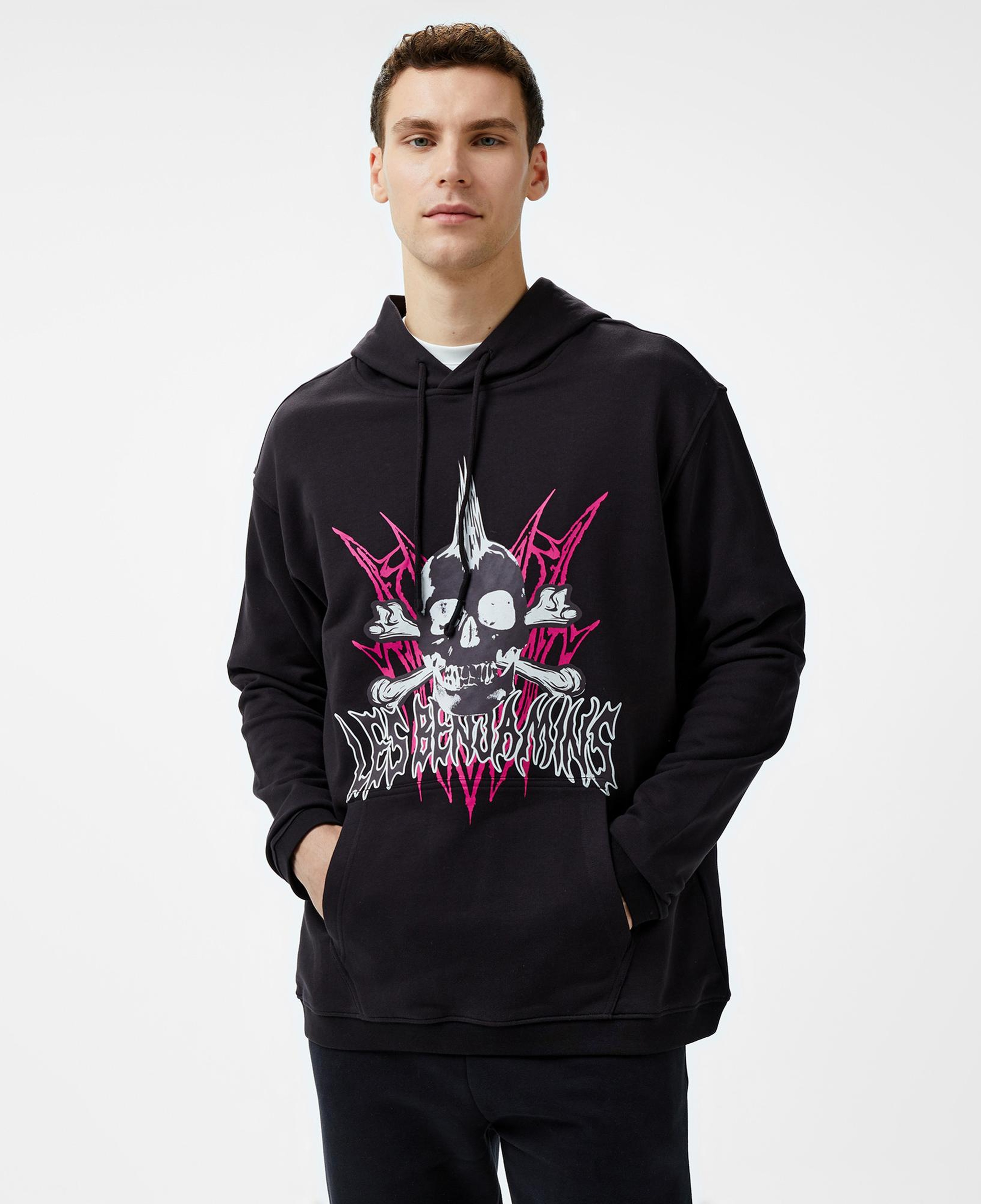 Les Benjamins 706 Unisex Siyah Hoodie