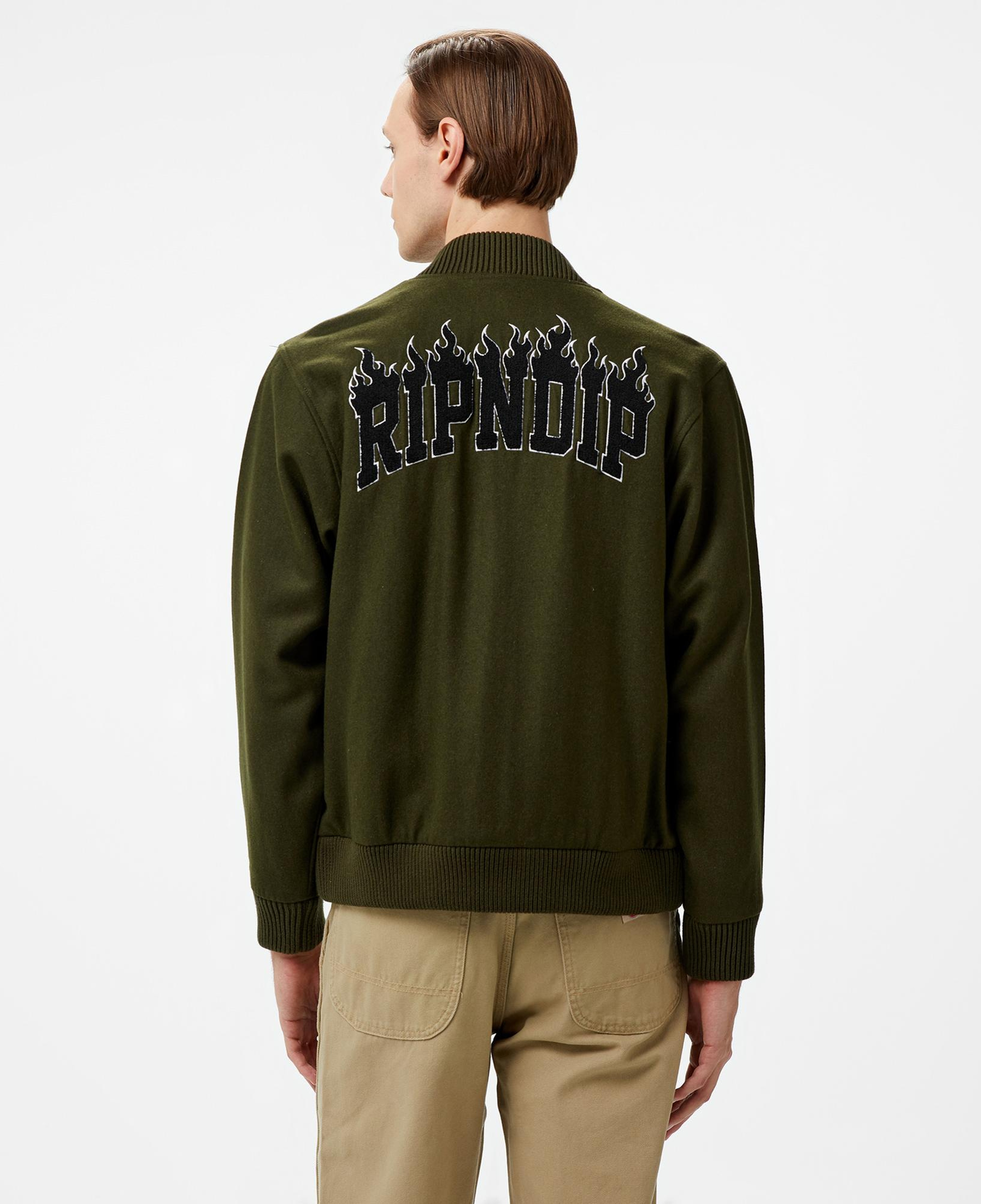 Rip N Dip Fire Spirit Varsity Erkek Yeşil Ceket