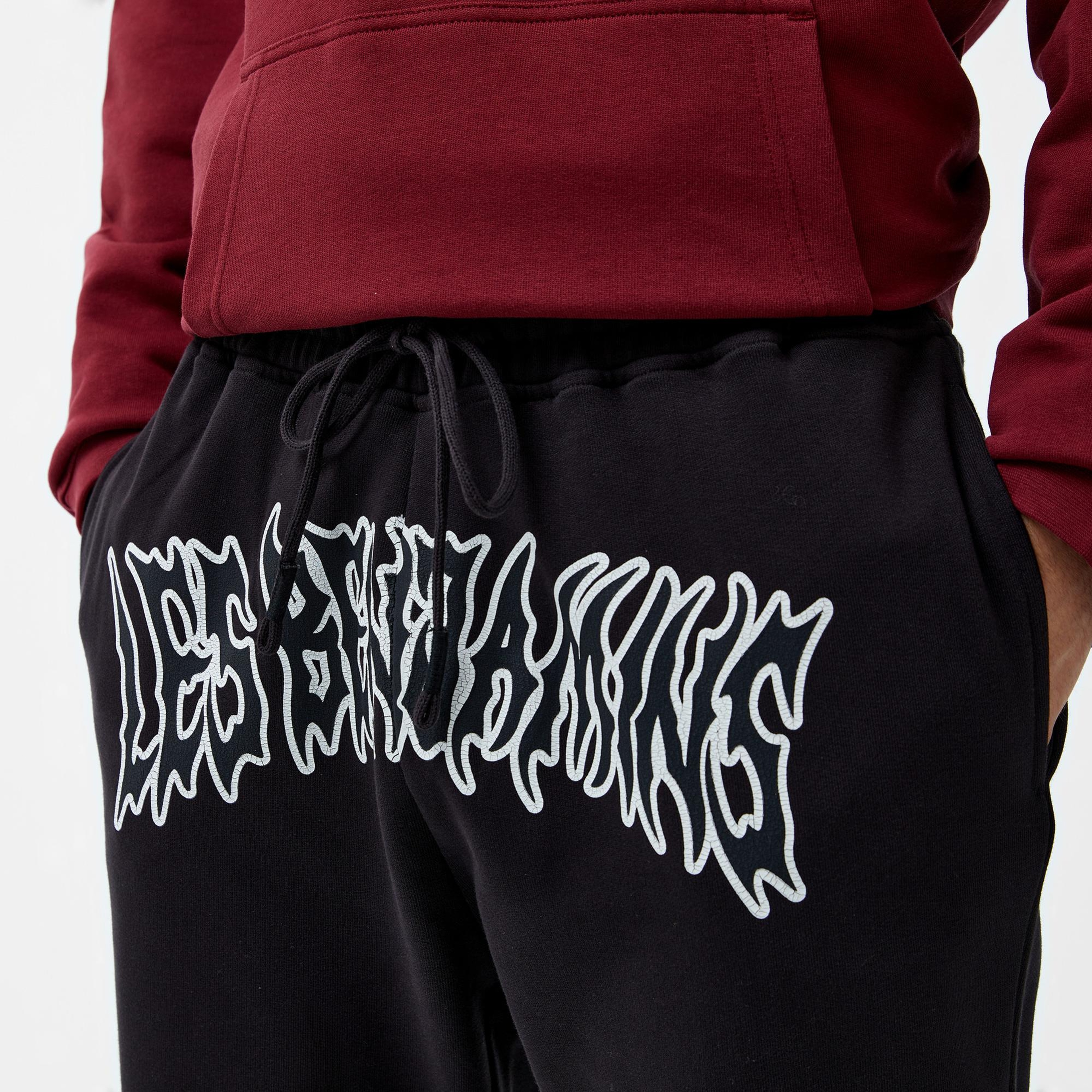 Les Benjamins 706 Unisex Siyah Eşofman Altı