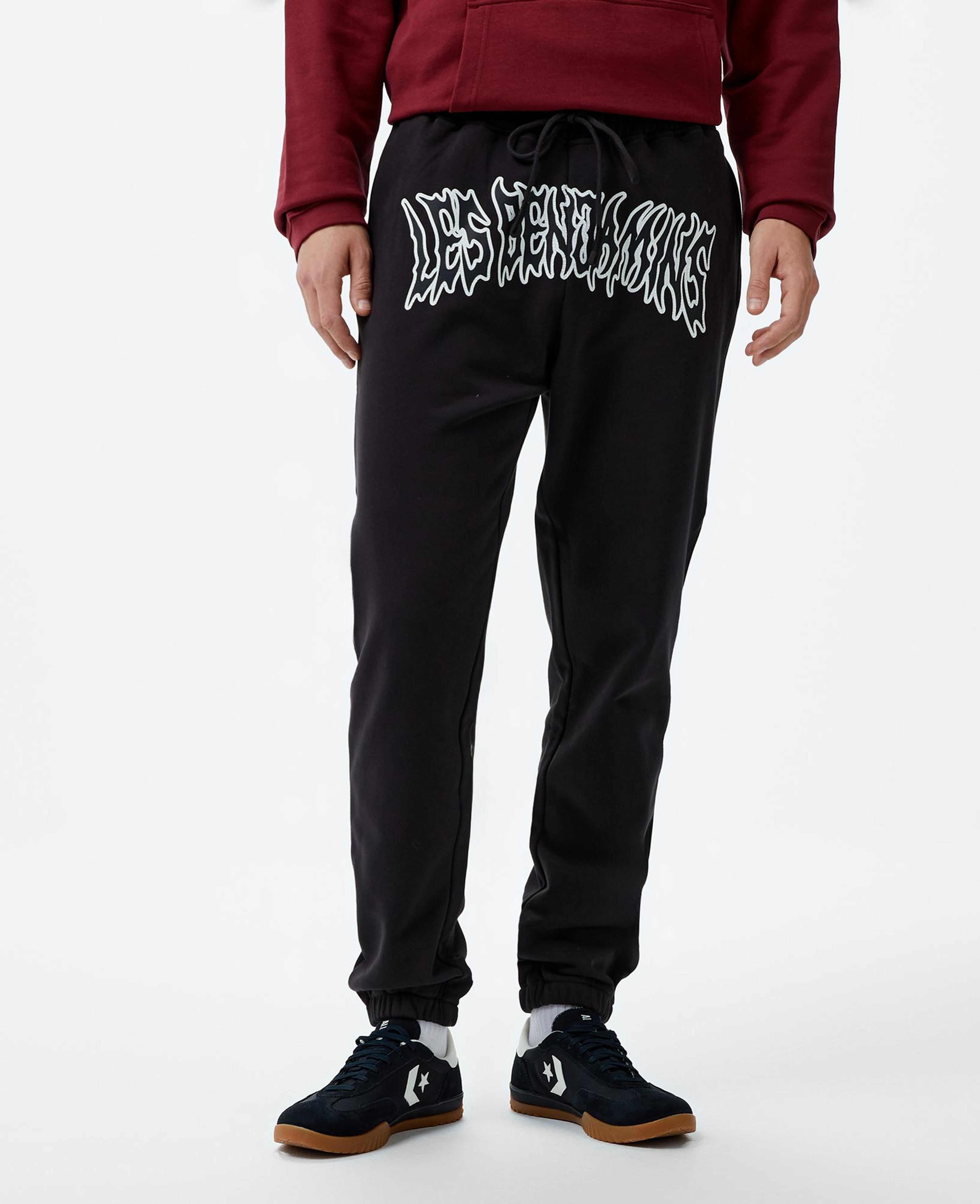 Les Benjamins 706 Unisex Siyah Eşofman Altı