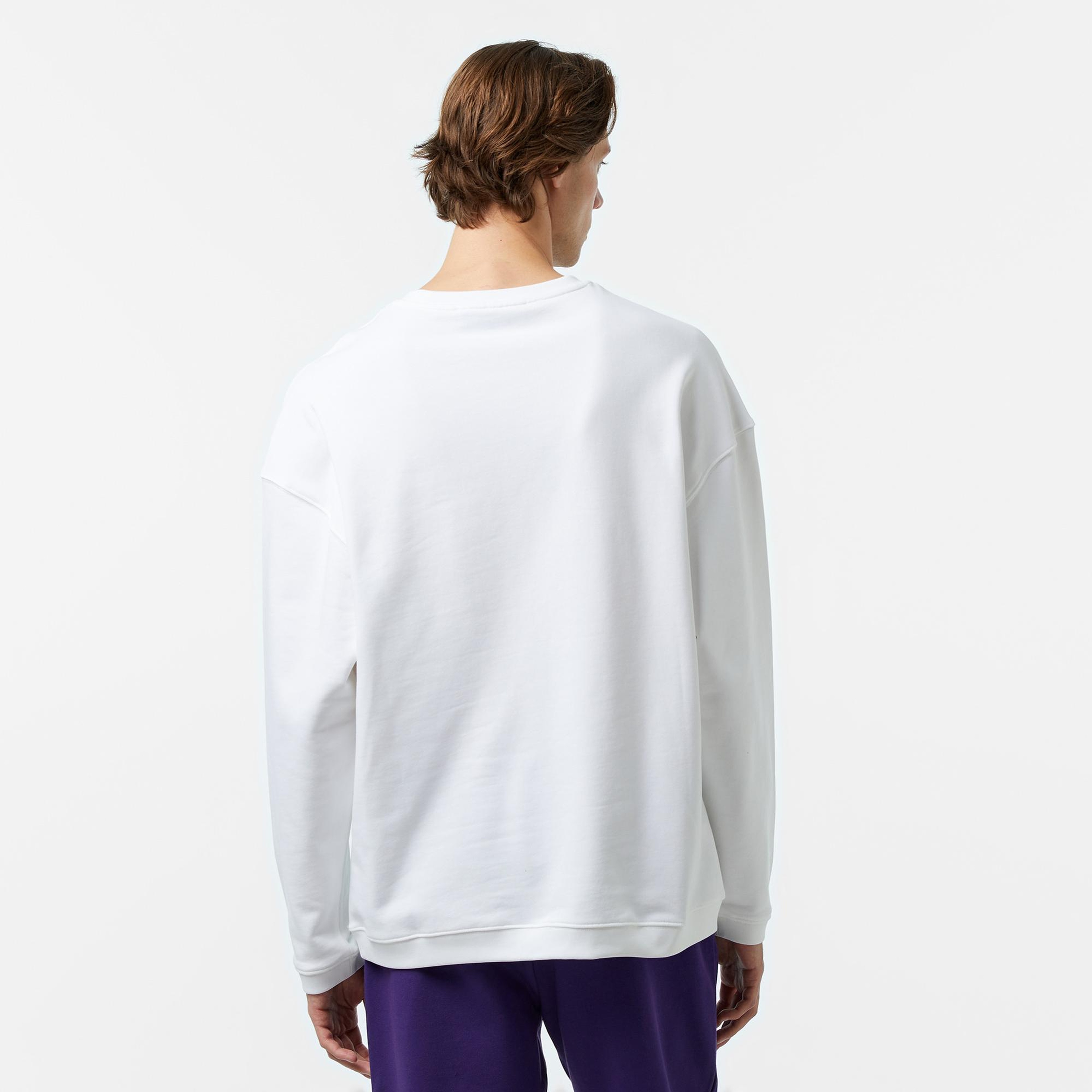 Les Benjamins 705 Unisex Beyaz Sweatshirt