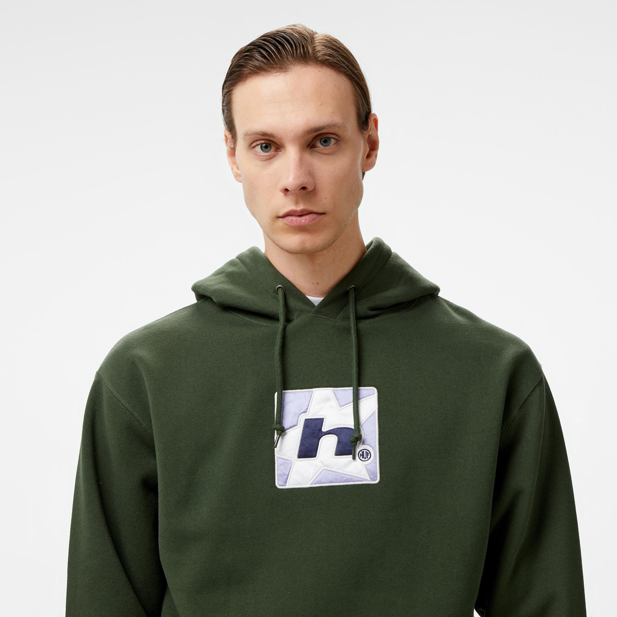 Huf Star P/O Erkek Yeşil Hoodie