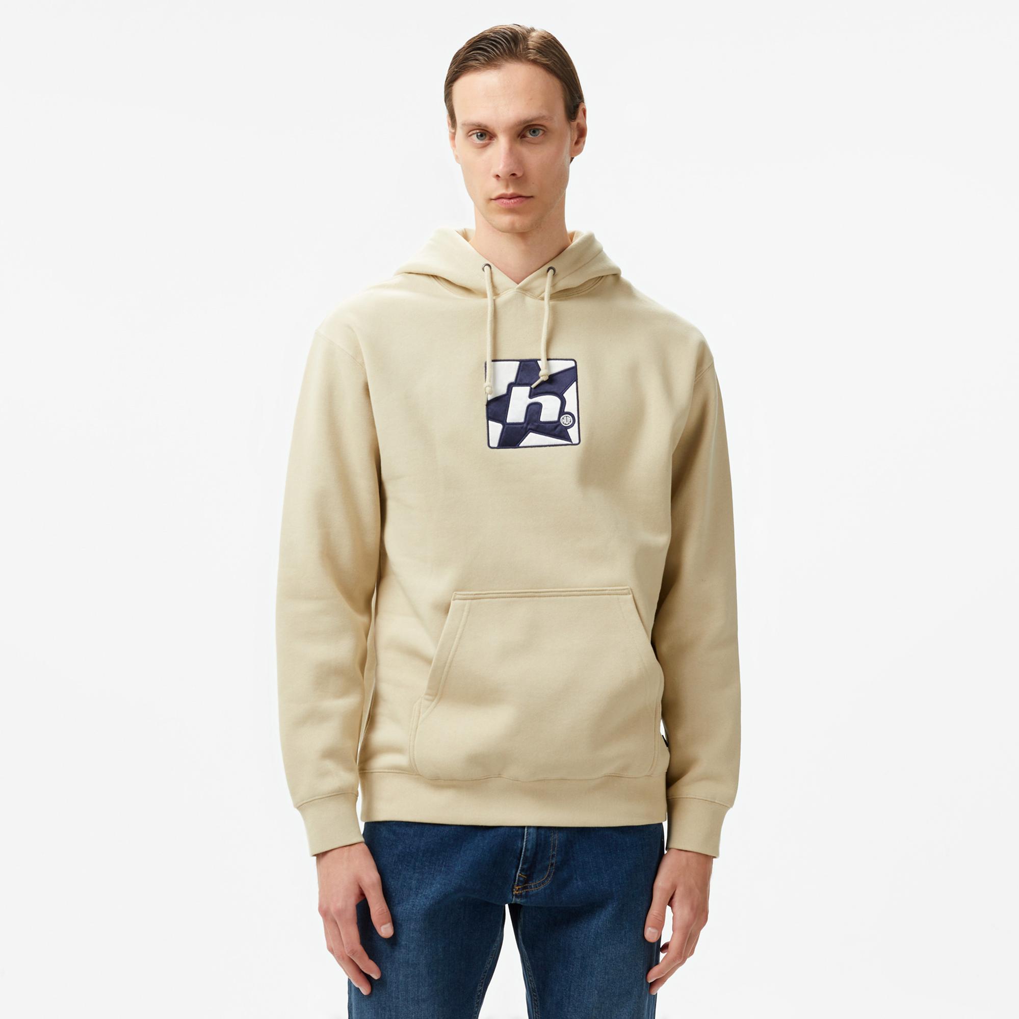 Huf Star P/O Erkek Gri Hoodie