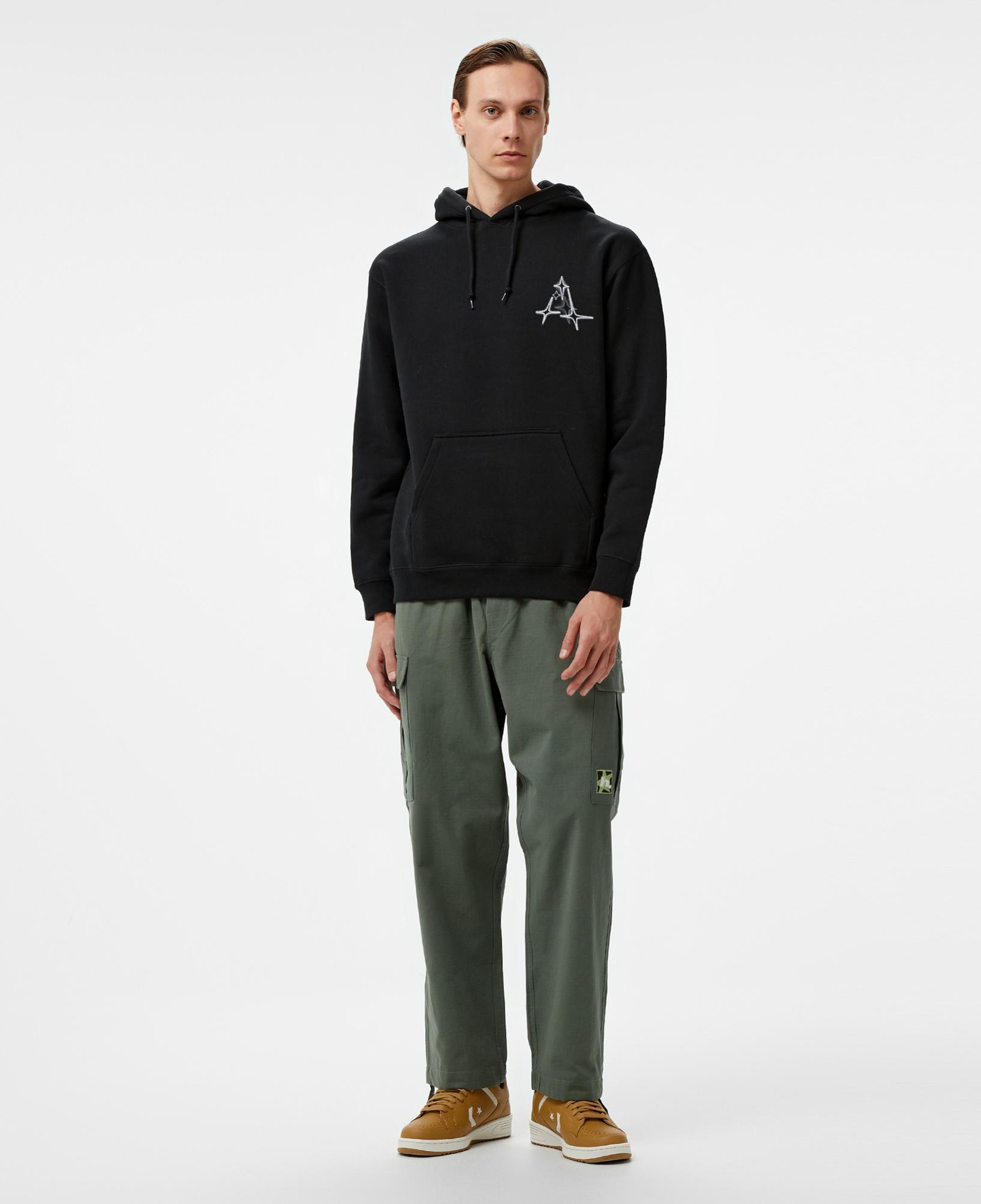 Huf Gleam P/O Erkek Siyah Hoodie