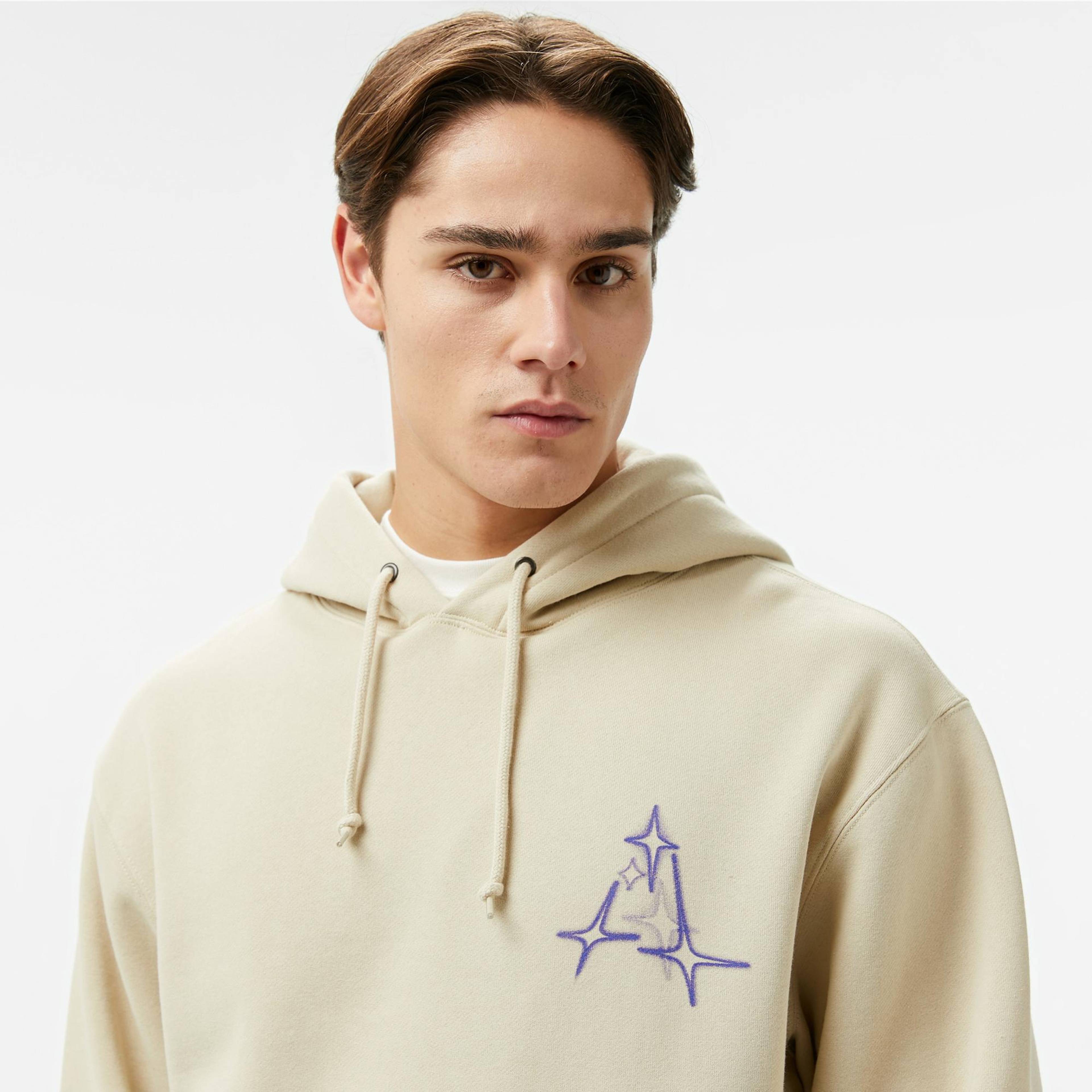 HUF Gleam P/O Erkek Bej Hoodie
