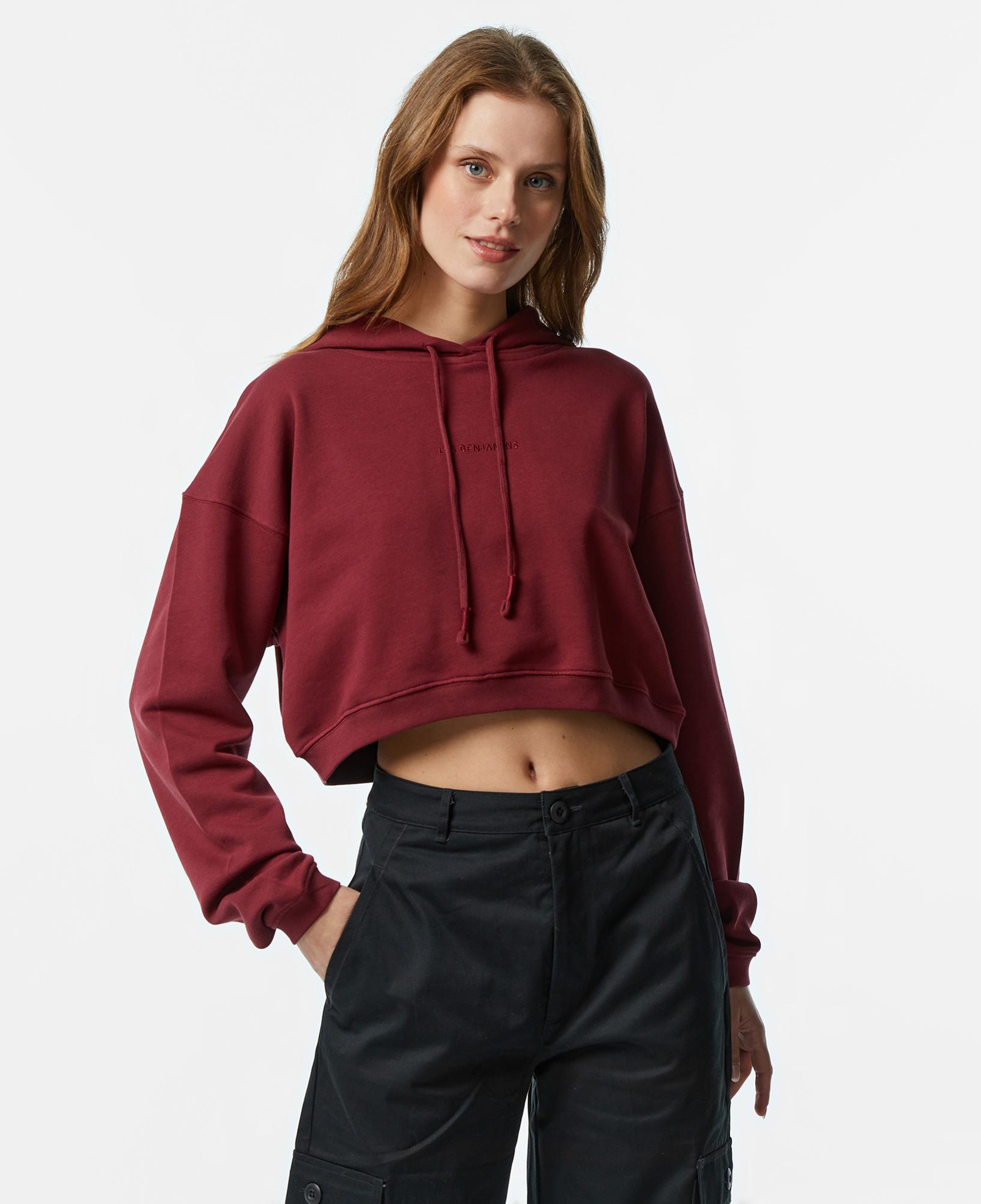 Les Benjamins 301 Unisex Bordo Hoodie