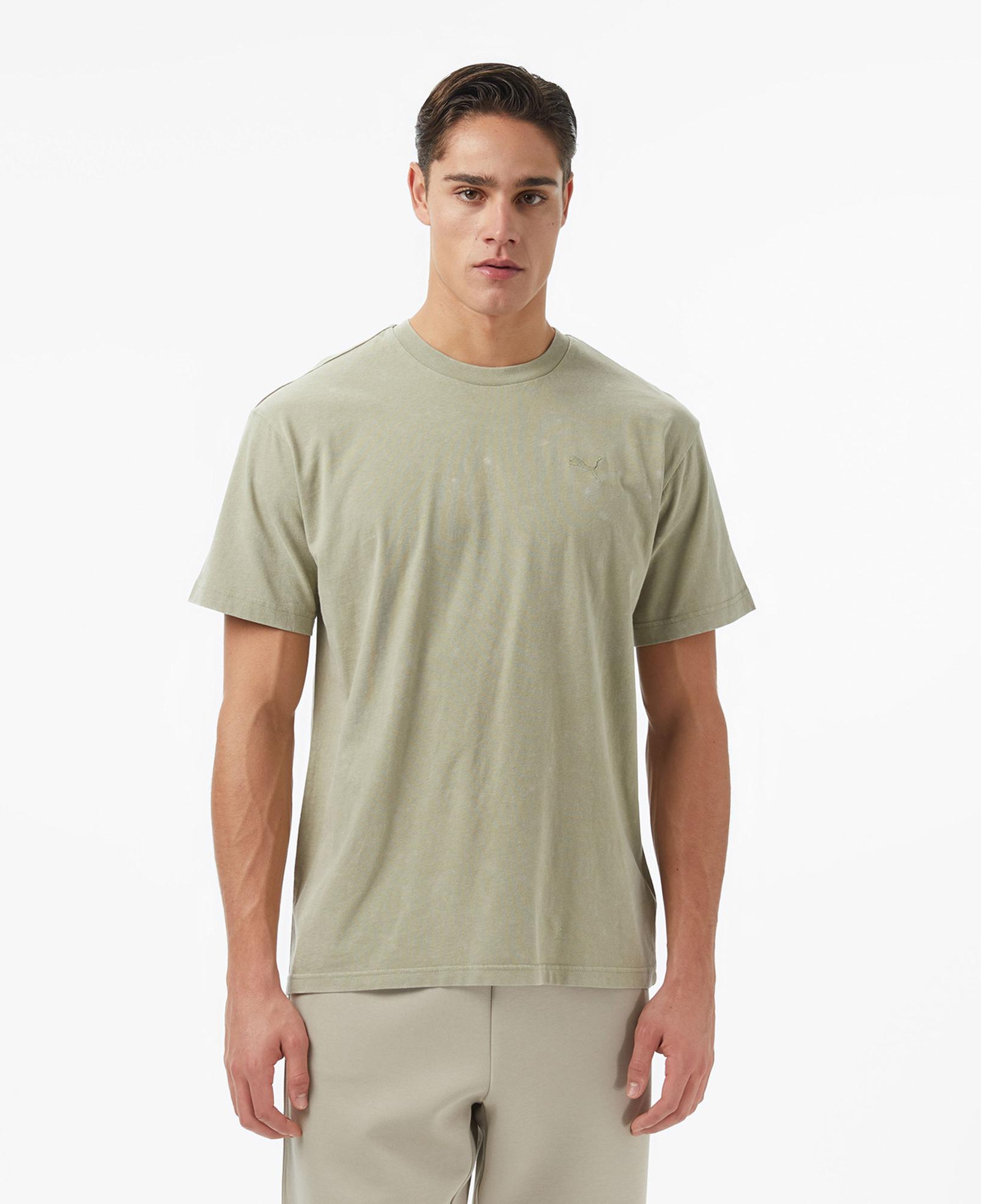 Puma Ess Elevated Wash Erkek Yeşil T-Shirt