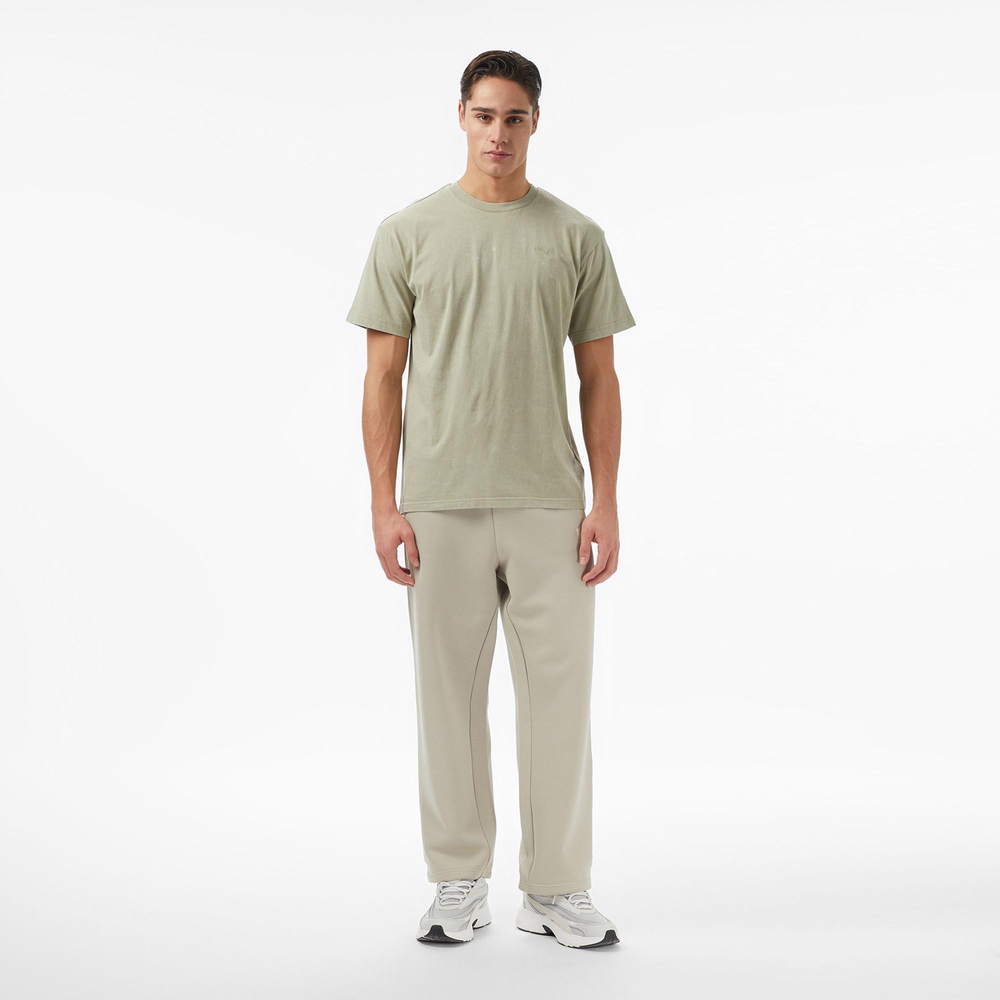 Puma Ess Elevated Wash Erkek Yeşil T-Shirt