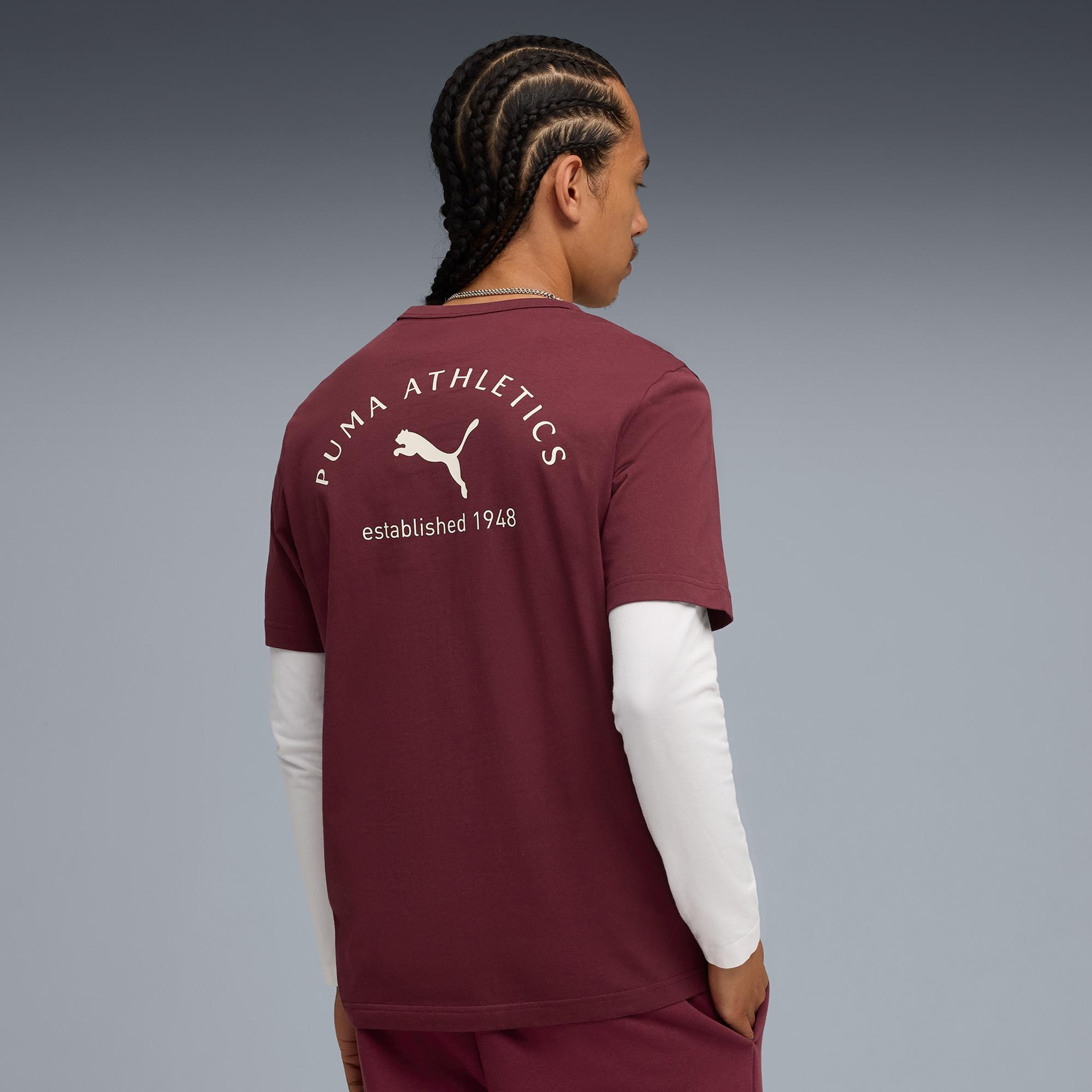 Puma Class Graphic Erkek Kırmızı T-Shirt