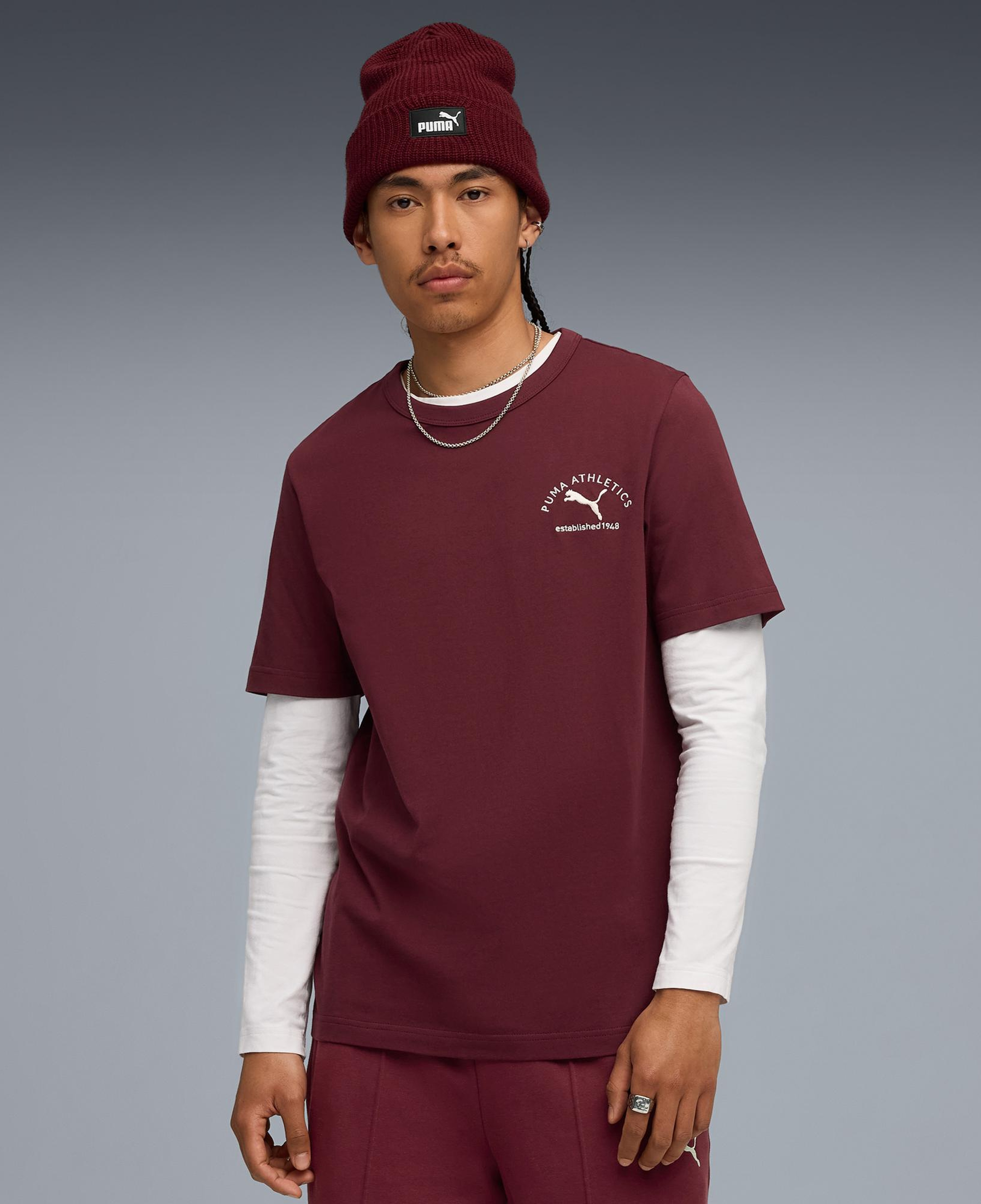 Puma Class Graphic Erkek Kırmızı T-Shirt