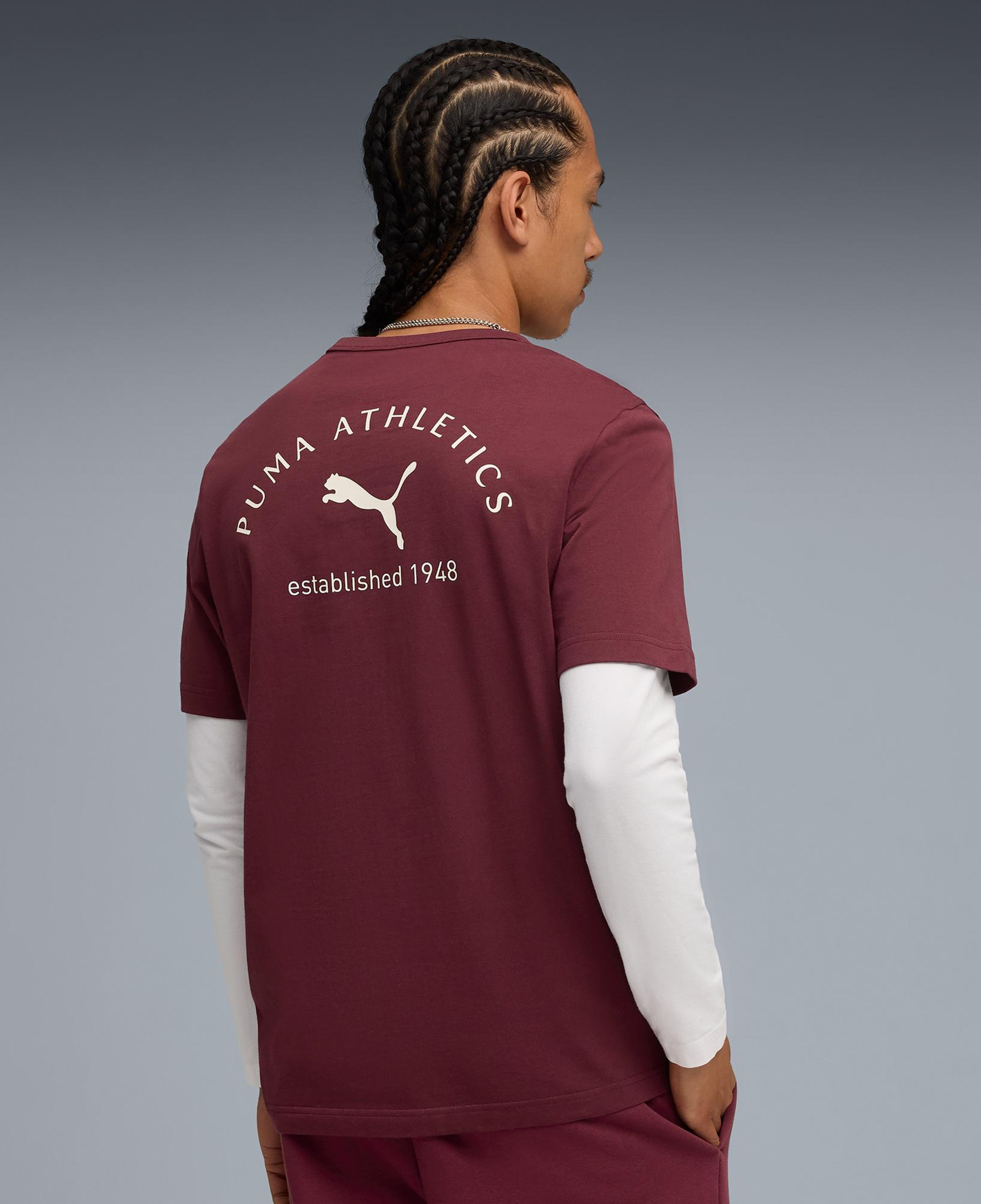 Puma Class Graphic Erkek Kırmızı T-Shirt