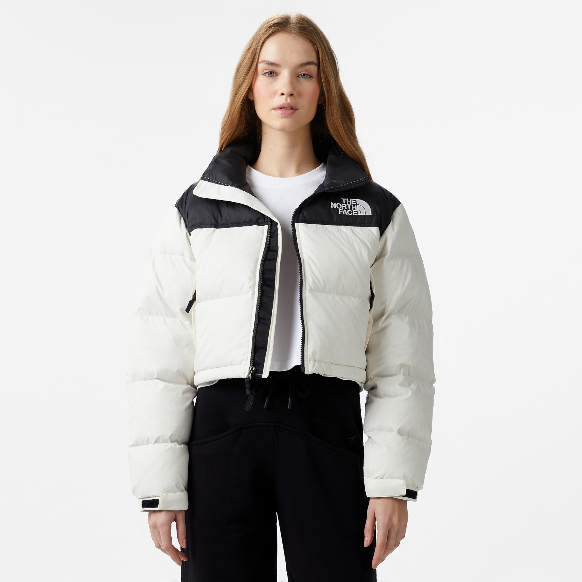 The North Face Nuptse Kadın Beyaz Ceket