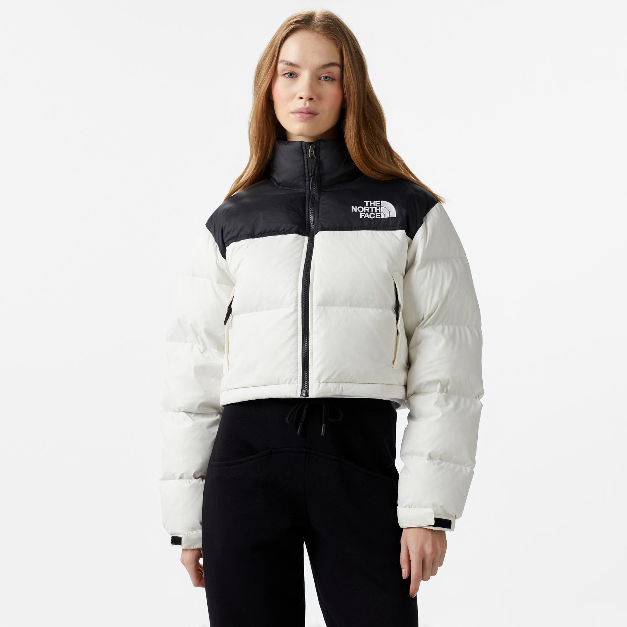 The North Face Nuptse Kadın Beyaz Ceket