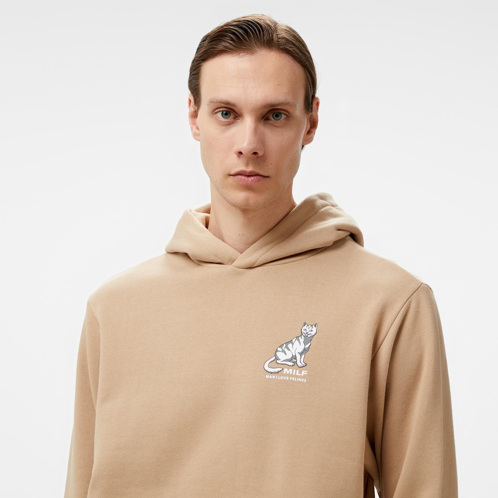 Ripndip Man I Love Felines Erkek Krem Sweatshirt