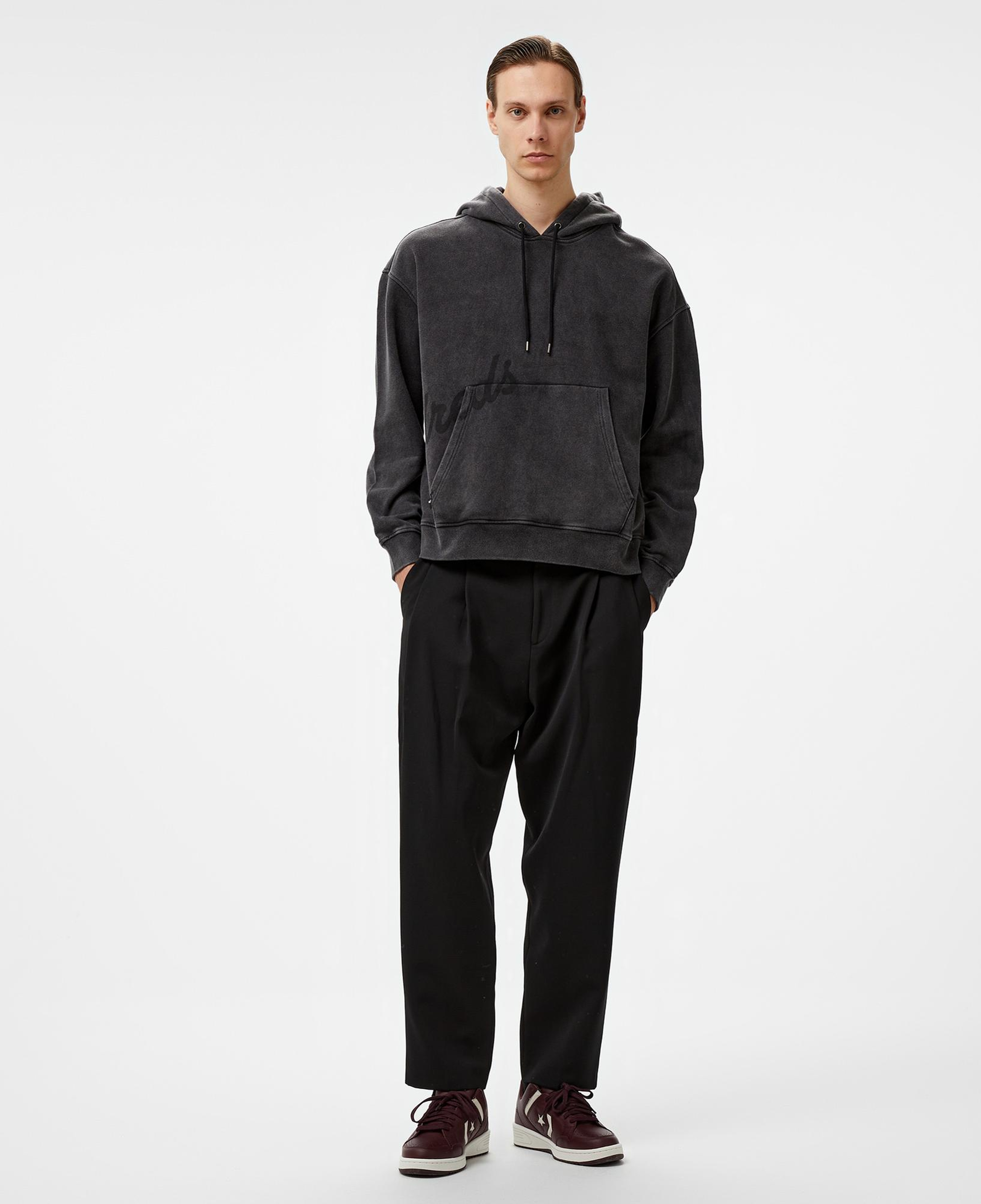The Hundreds Washed Slant Pullover Erkek Siyah Sweatshirt