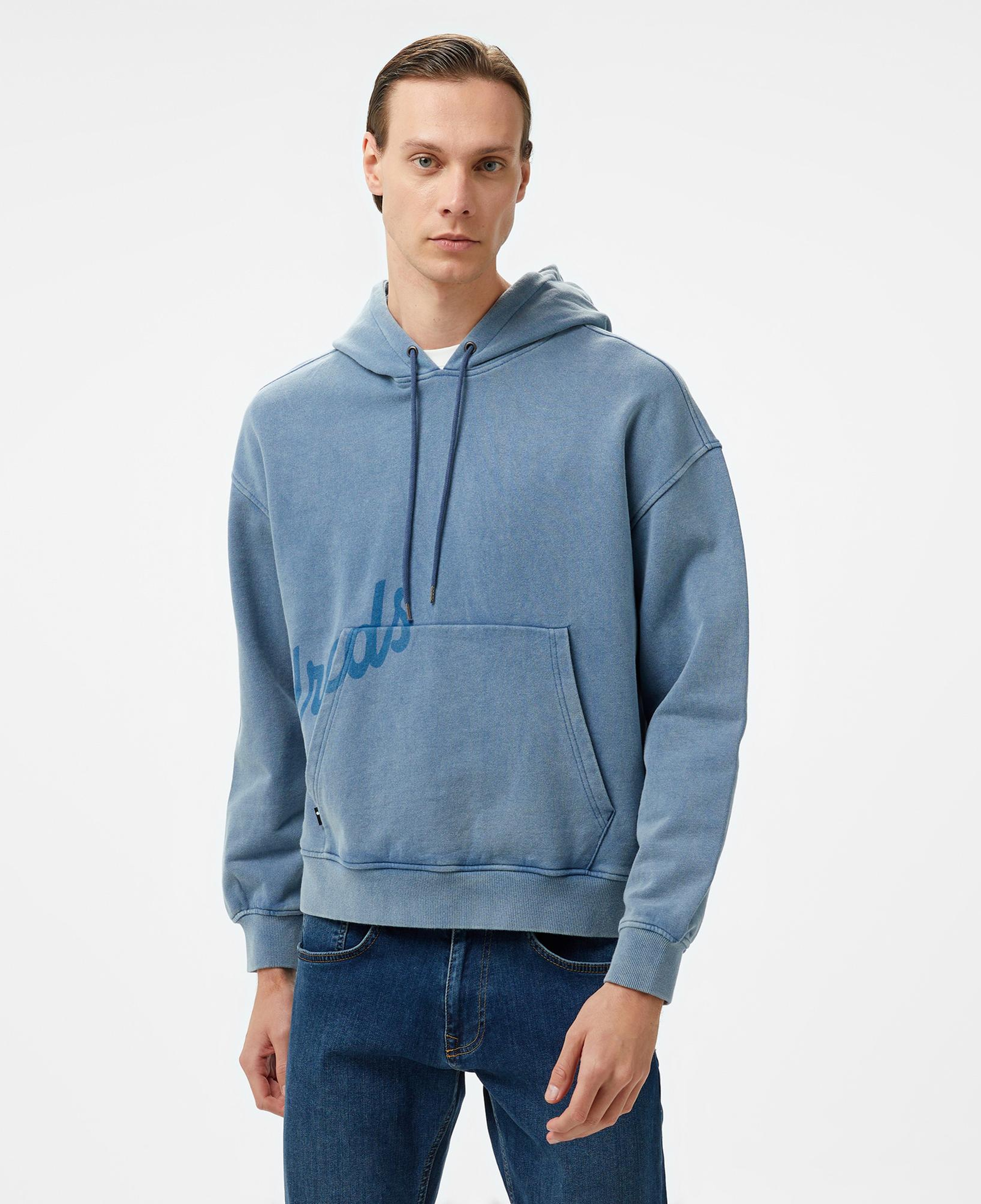 The Hundreds Washed Slant Pullover Erkek Lacivert Sweatshirt