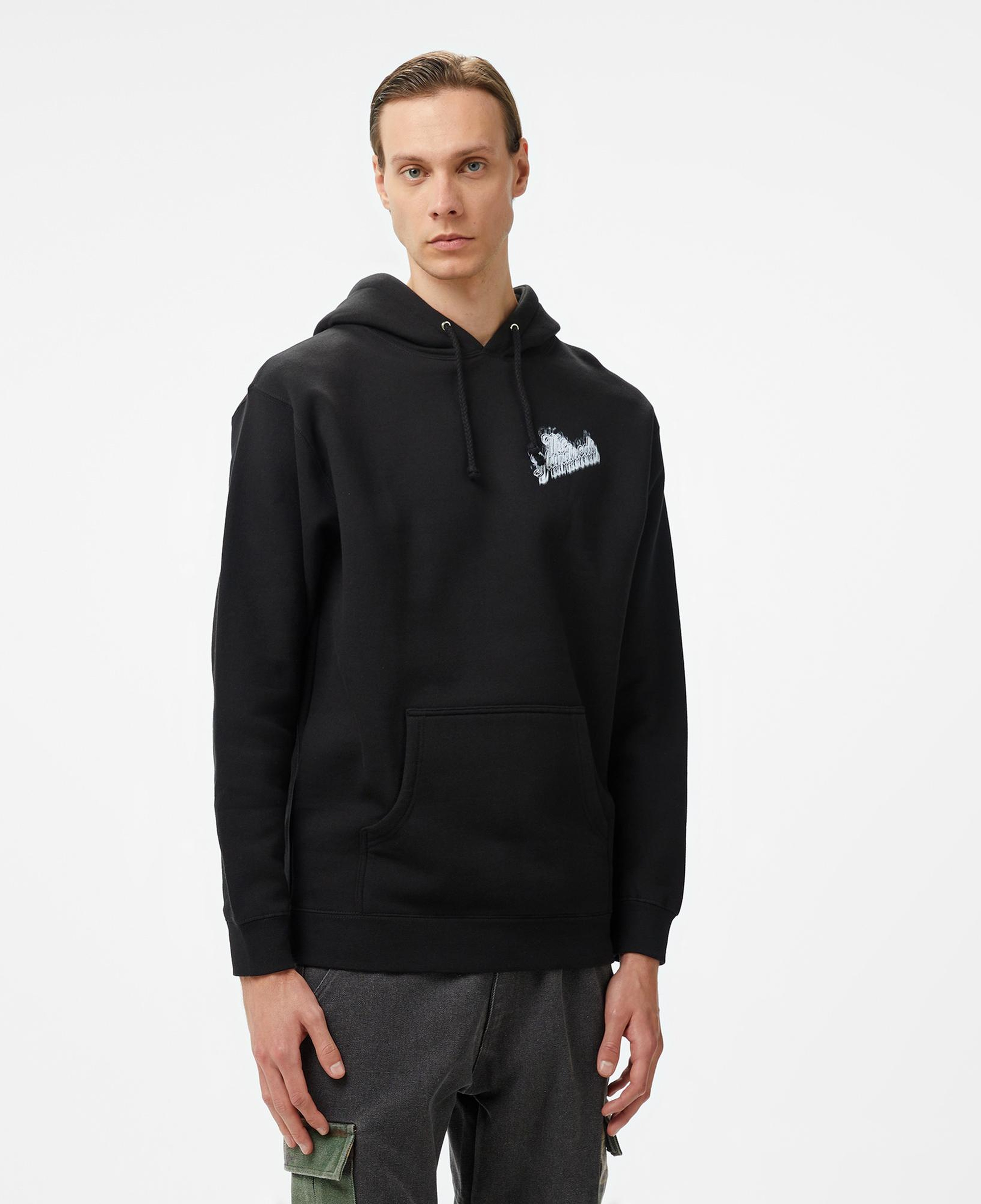 The Hundreds Blurred Slant Pullover Erkek Siyah Sweatshirt