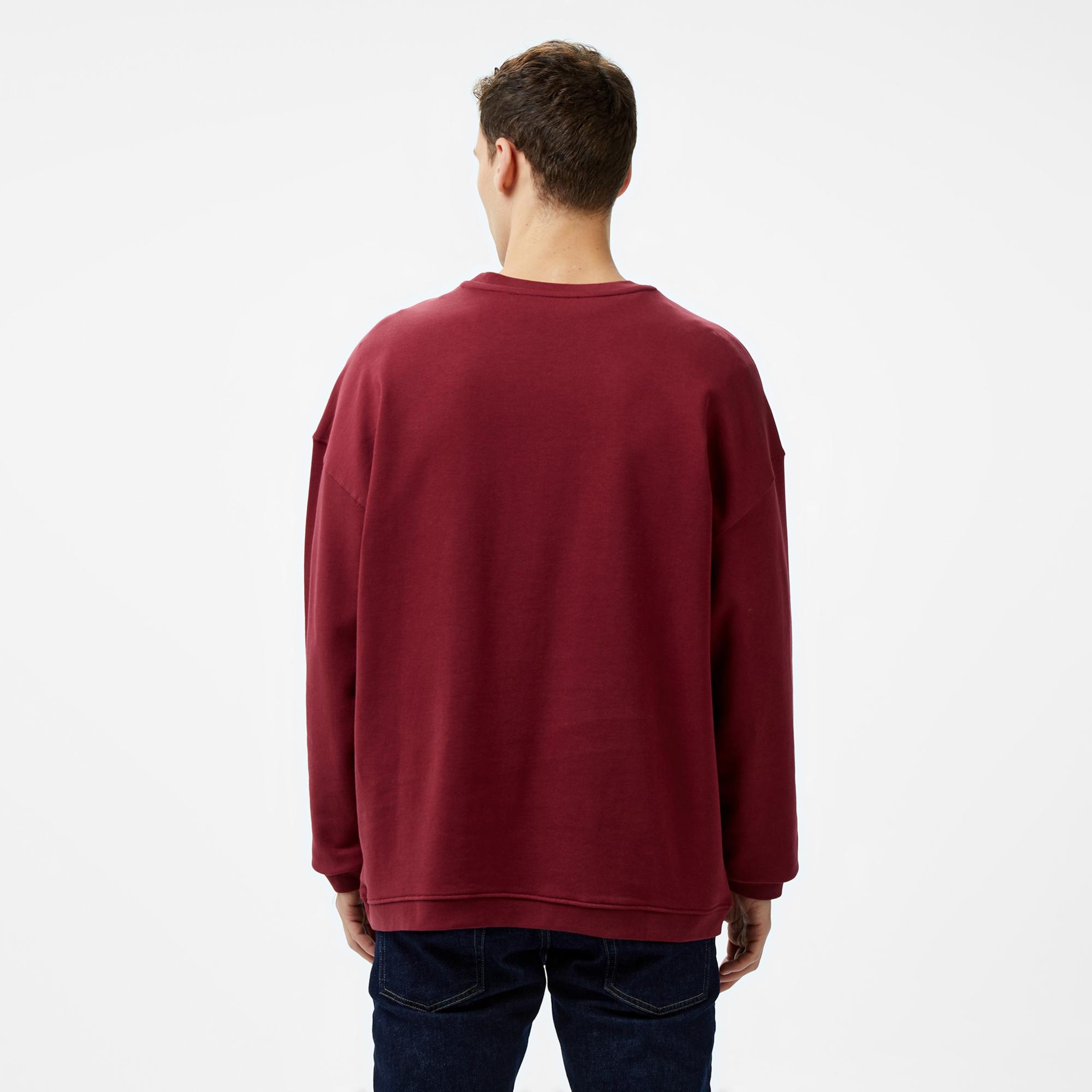 Les Benjamins 301 Erkek Bordo Sweatshirt