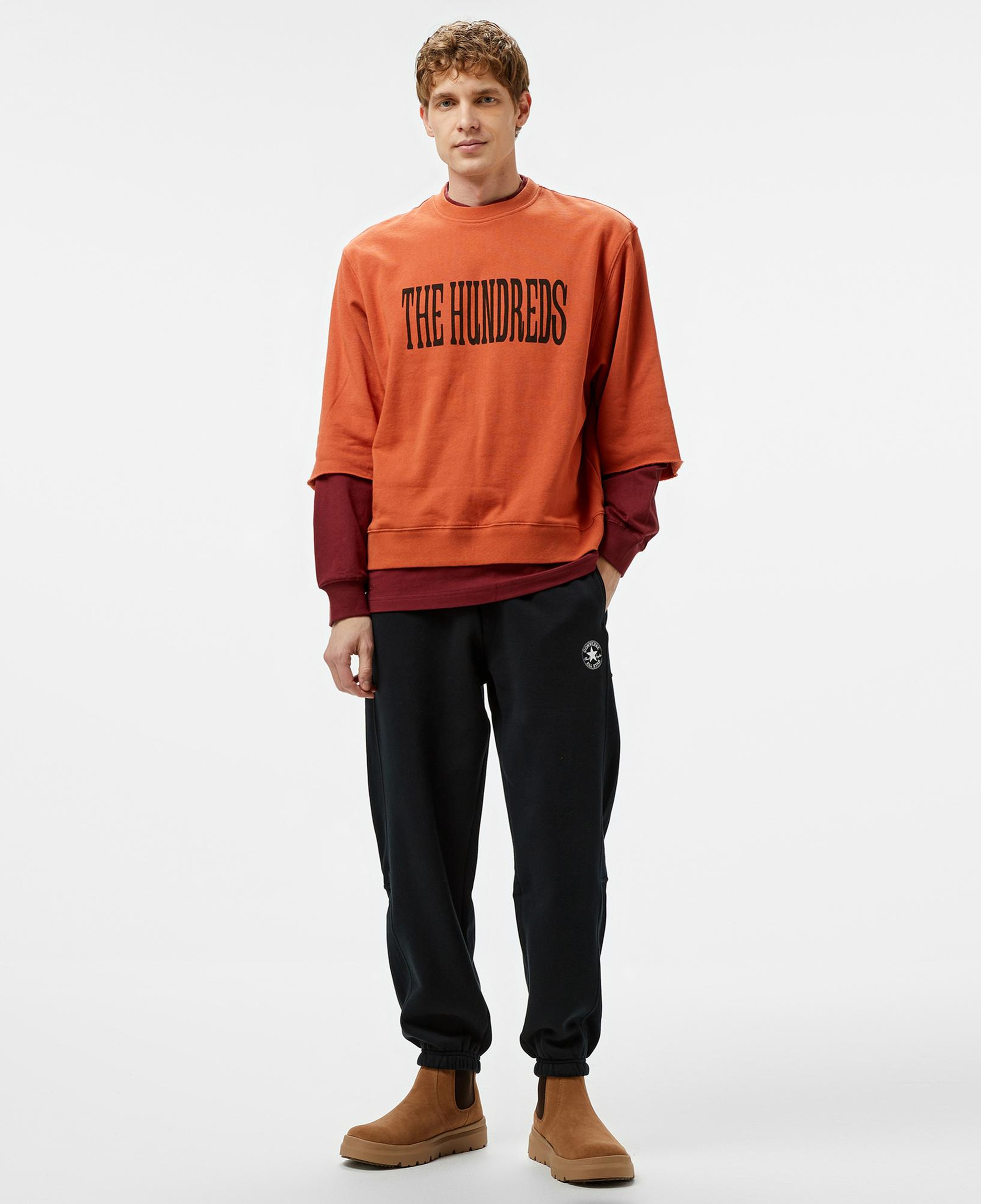 The Hundreds Layer Crewneck Erkek Kahverengi Sweatshirt