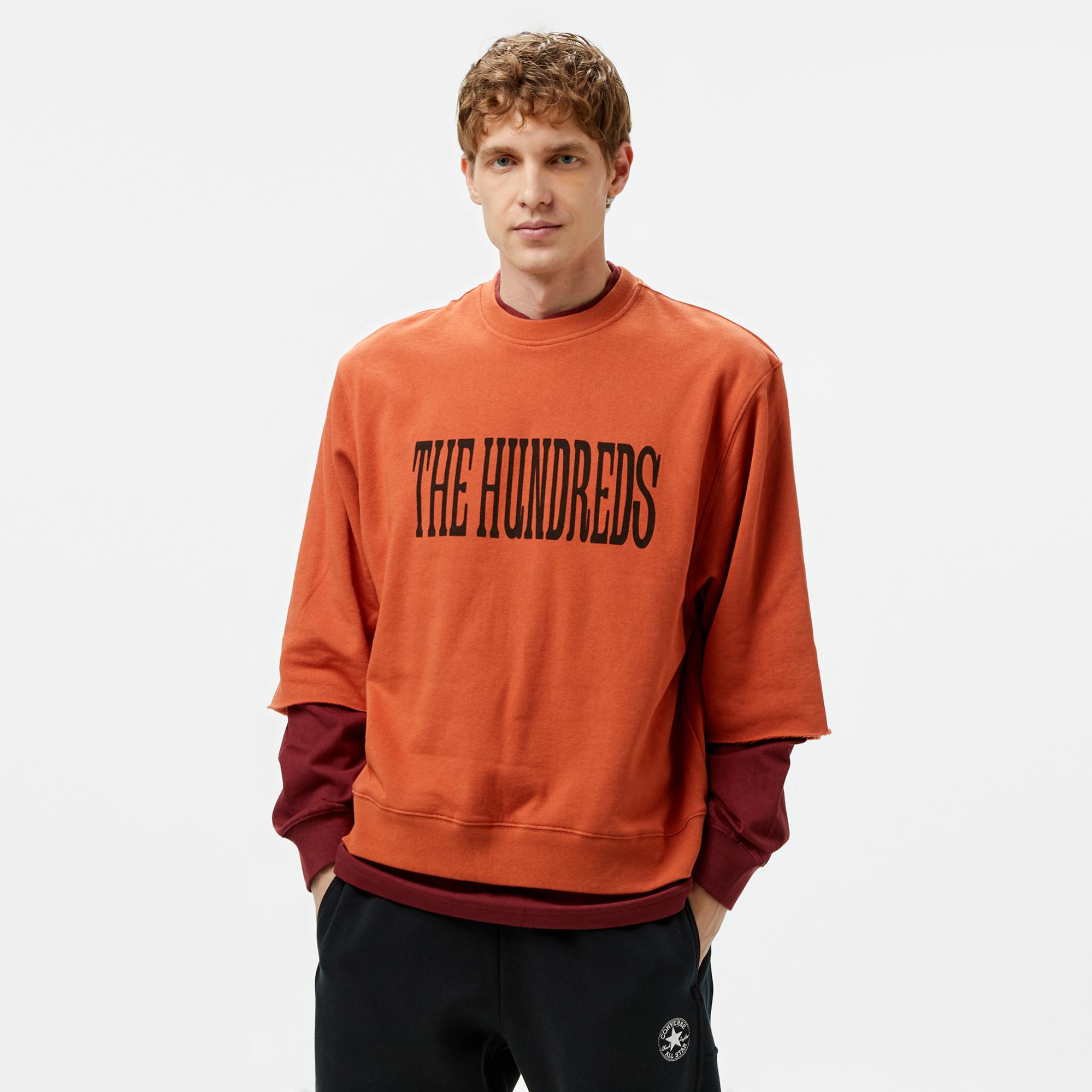 The Hundreds Layer Crewneck Erkek Kahverengi Sweatshirt