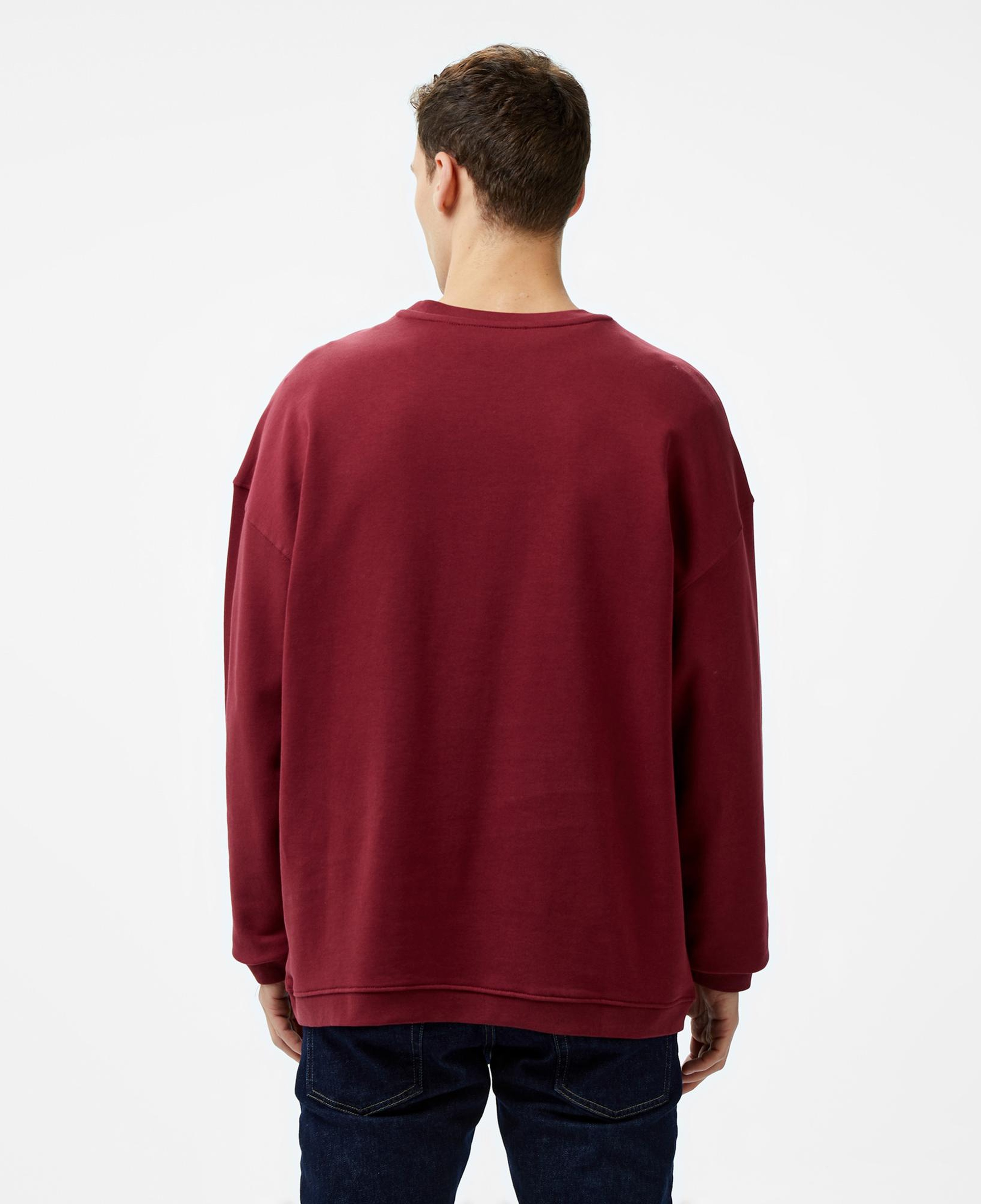 Les Benjamins 301 Erkek Bordo Sweatshirt