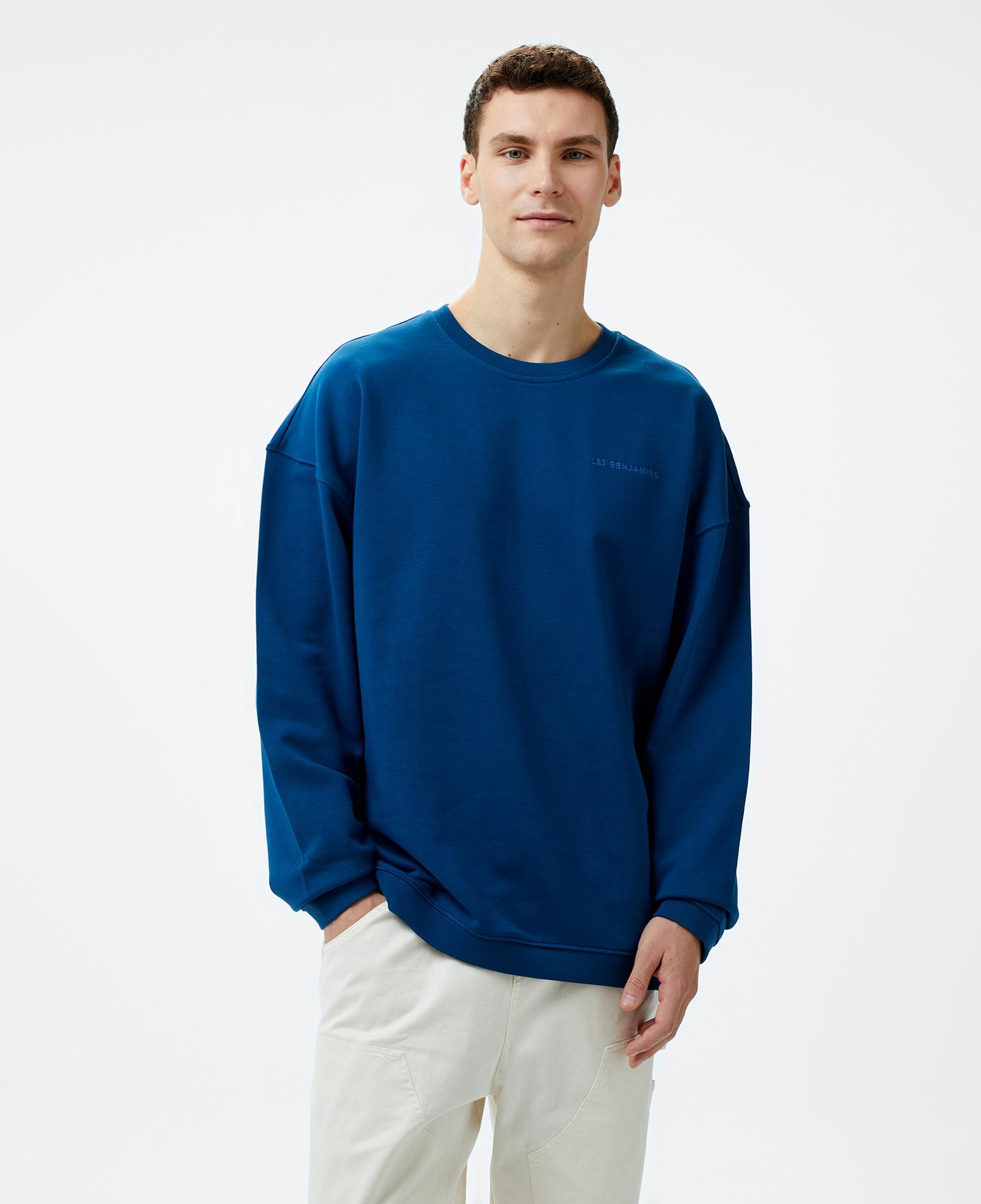 Les Benjamins 302 Erkek Lacivert Sweatshirt