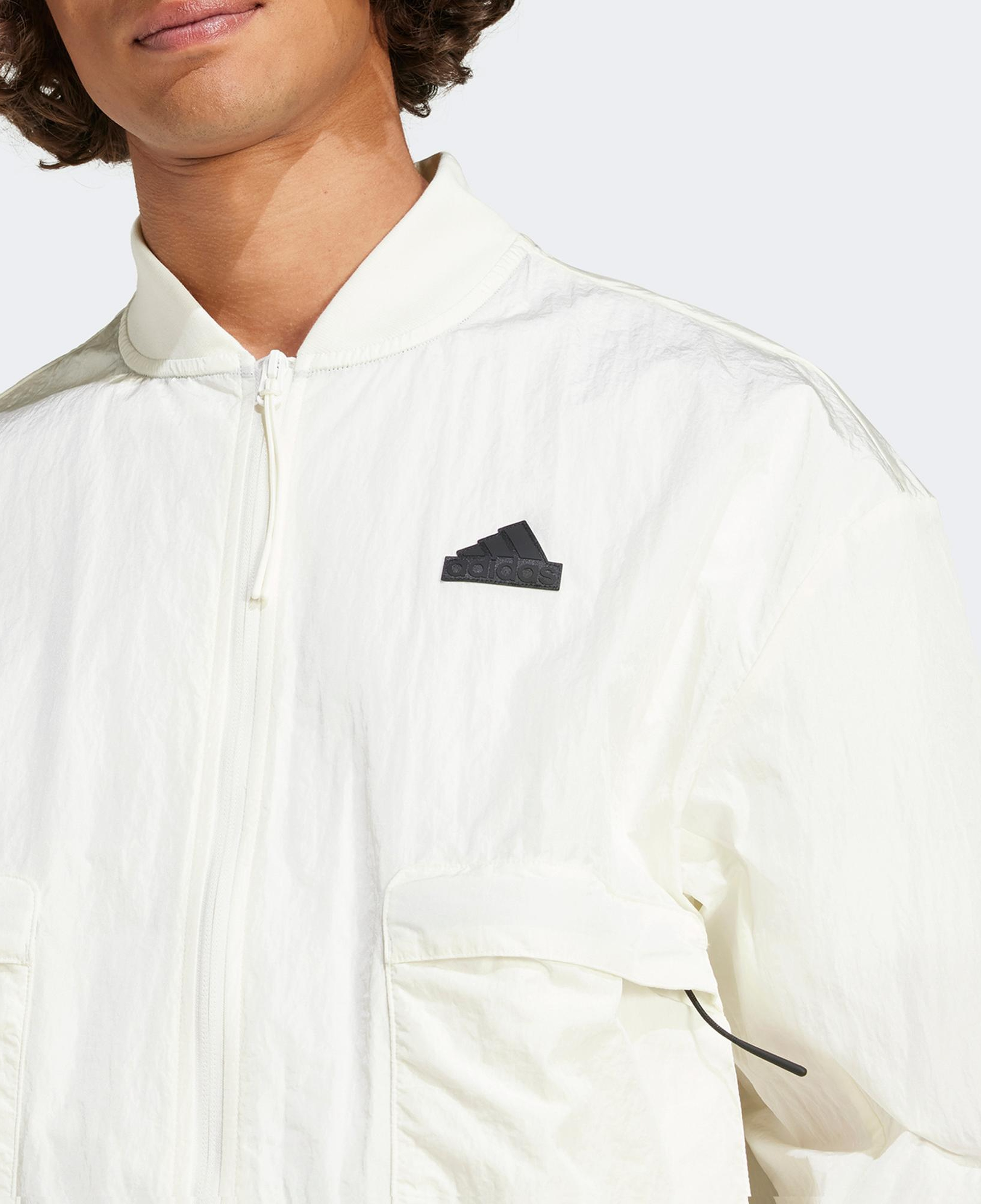 adidas City Escape Premium Bomber Erkek Beyaz Ceket