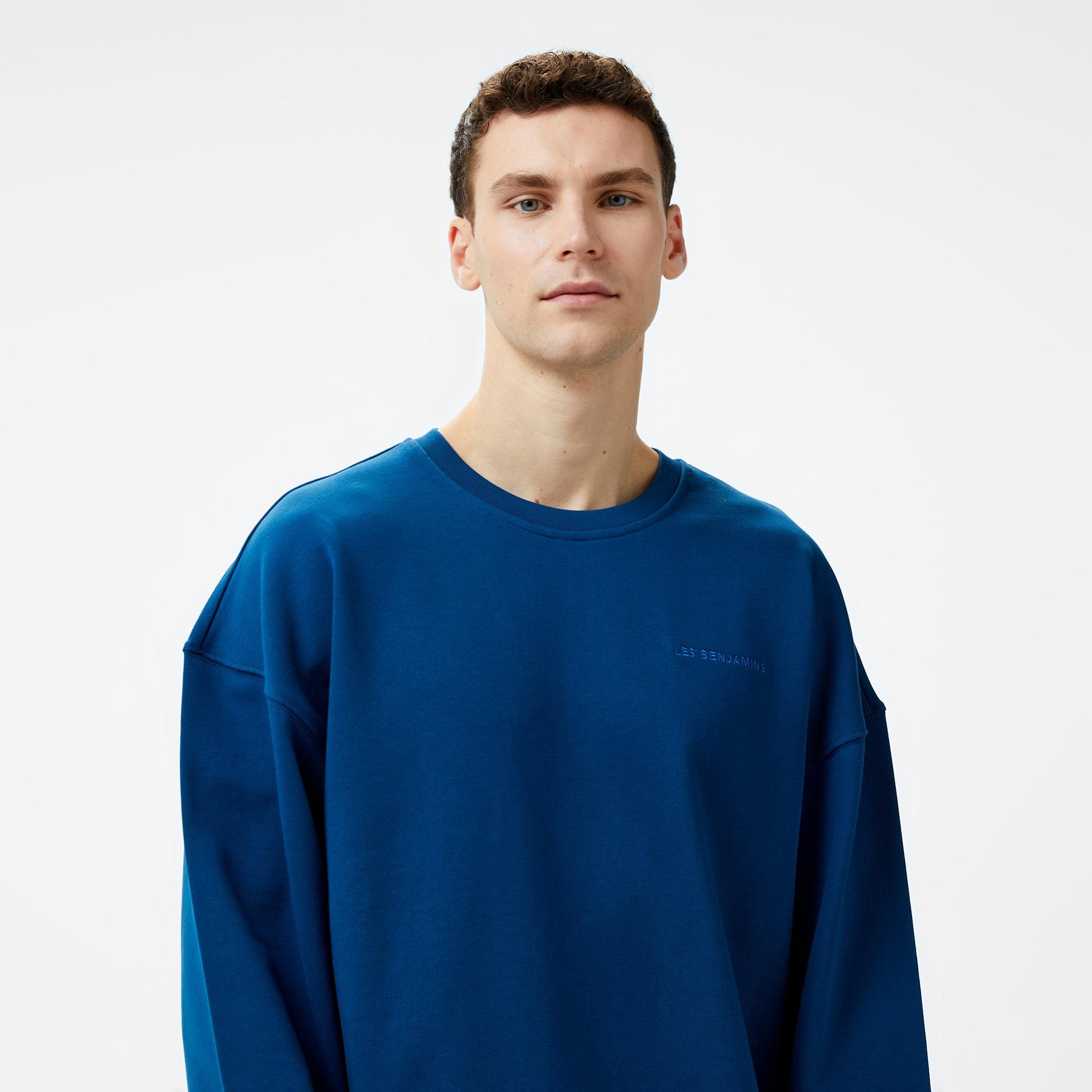 Les Benjamins 302 Erkek Lacivert Sweatshirt