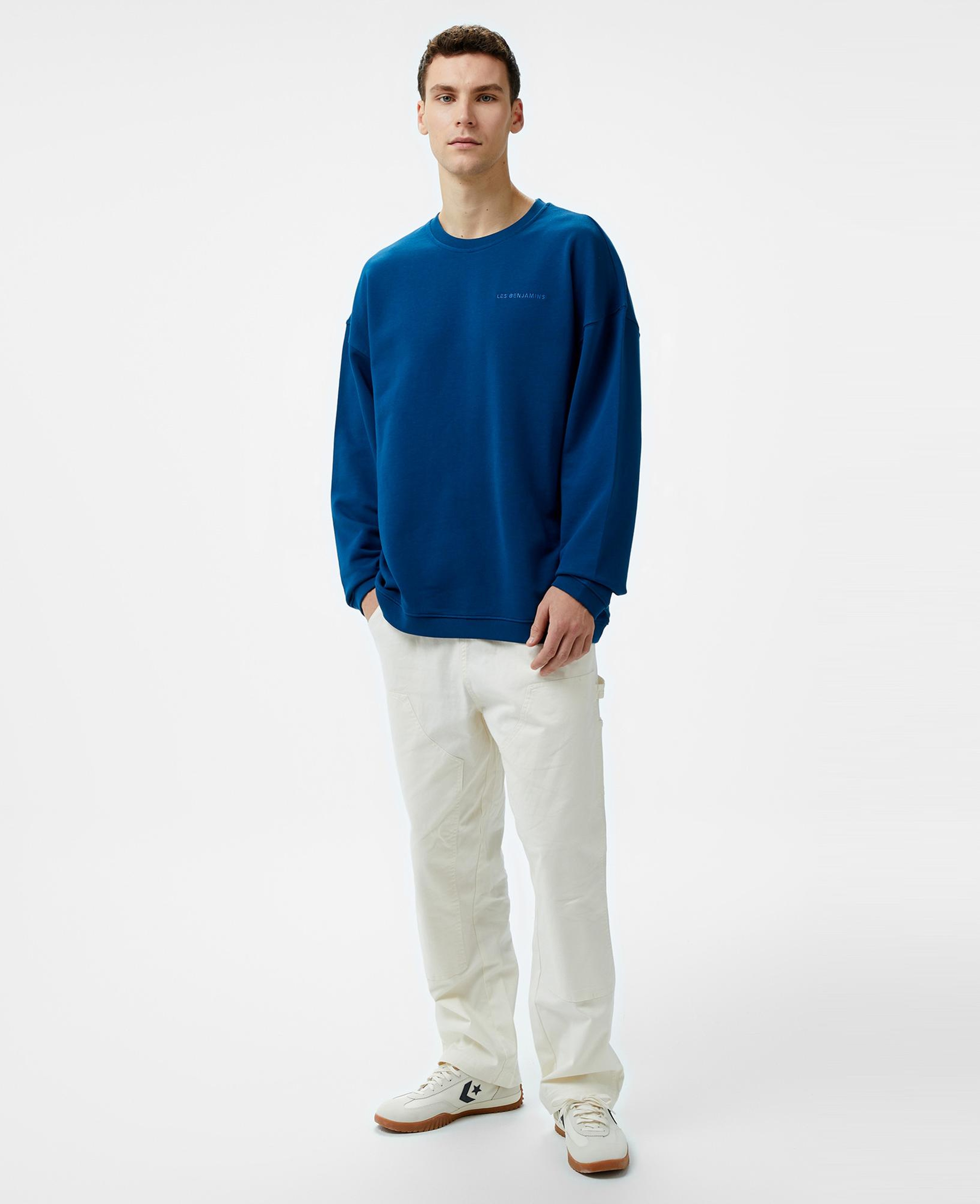 Les Benjamins 302 Erkek Lacivert Sweatshirt