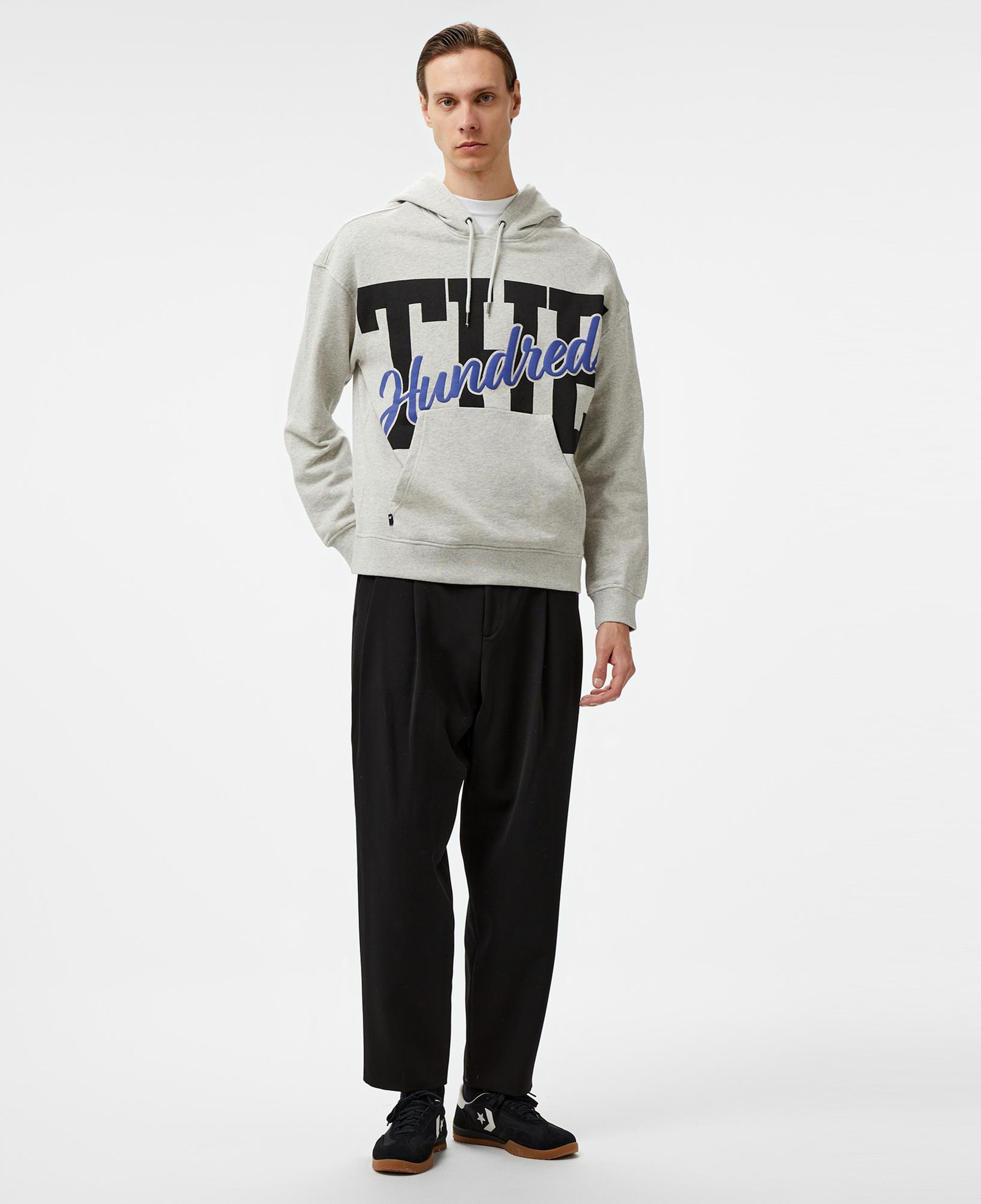 The Hundreds The Pullover Erkek Gri Sweatshirt