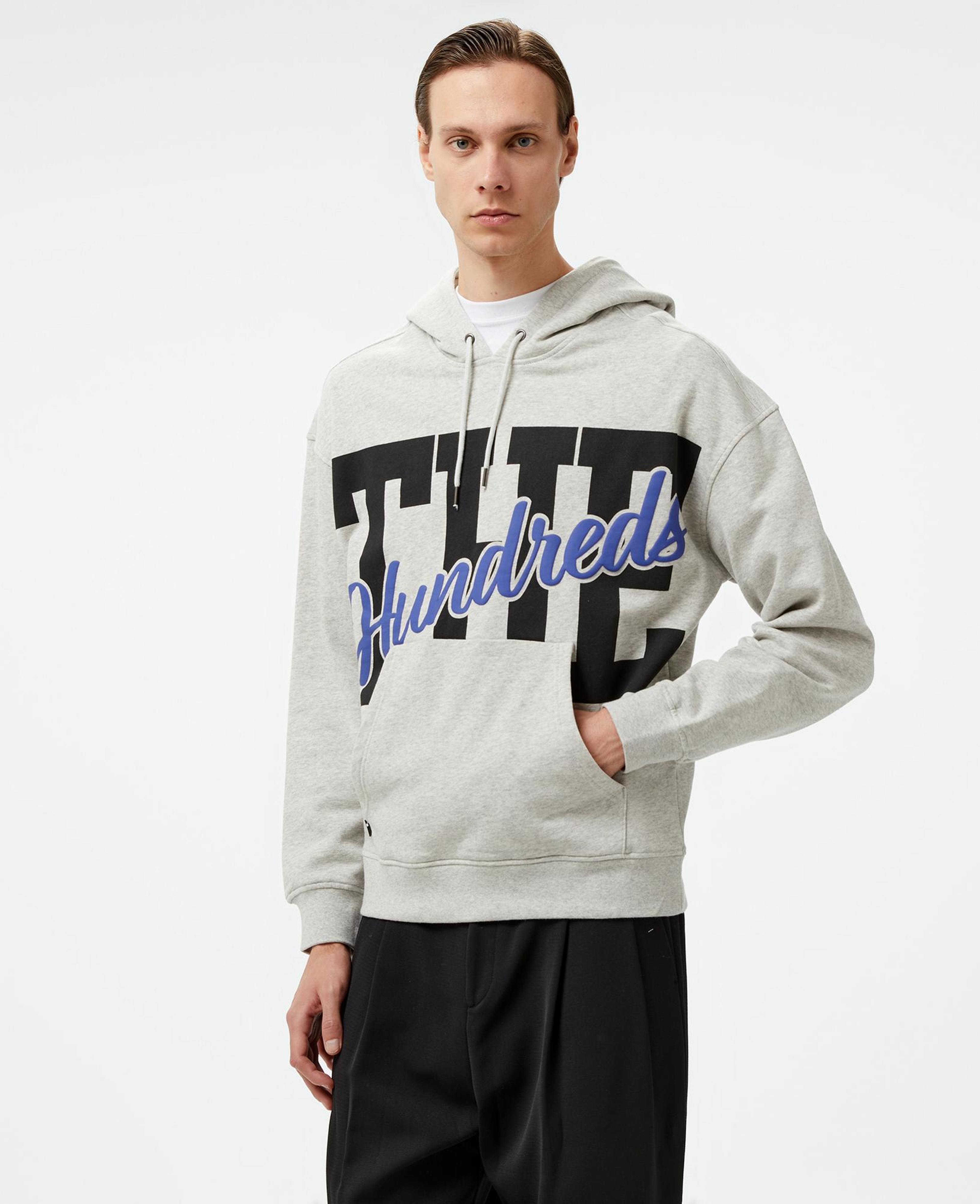 The Hundreds The Pullover Erkek Gri Sweatshirt