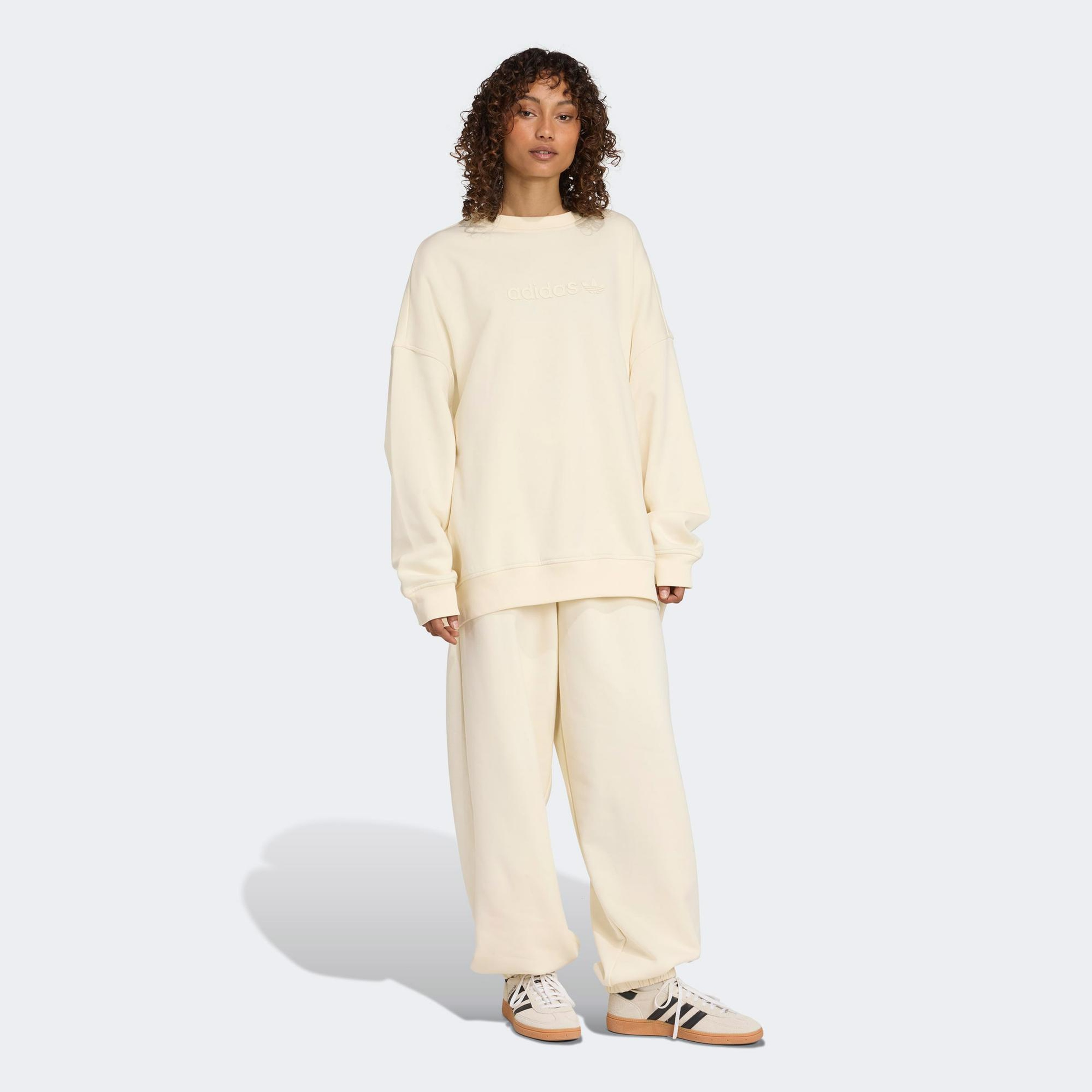 adidas Essential Linear Jogger Kadın Krem Eşofman Altı