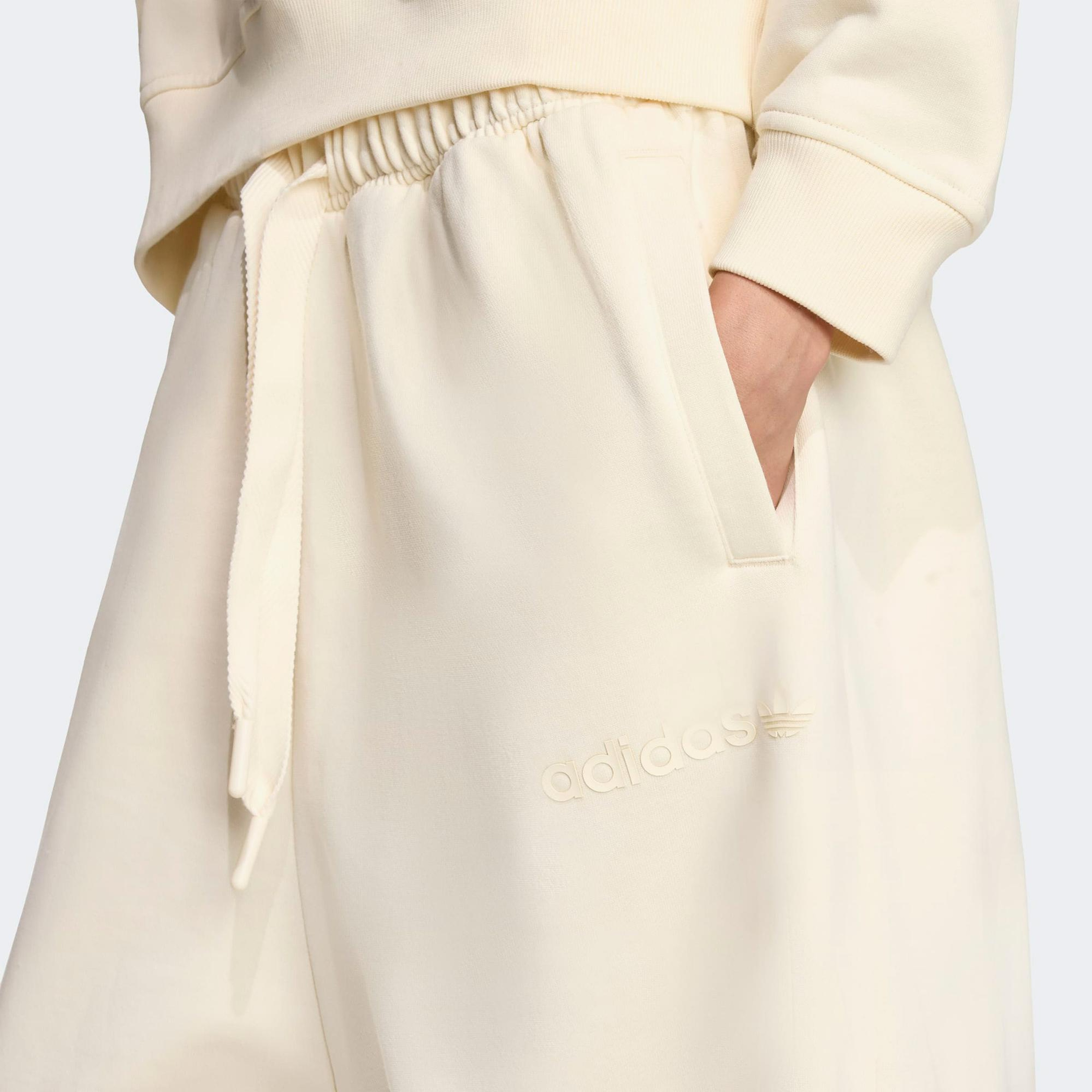 adidas Essential Linear Jogger Kadın Krem Eşofman Altı