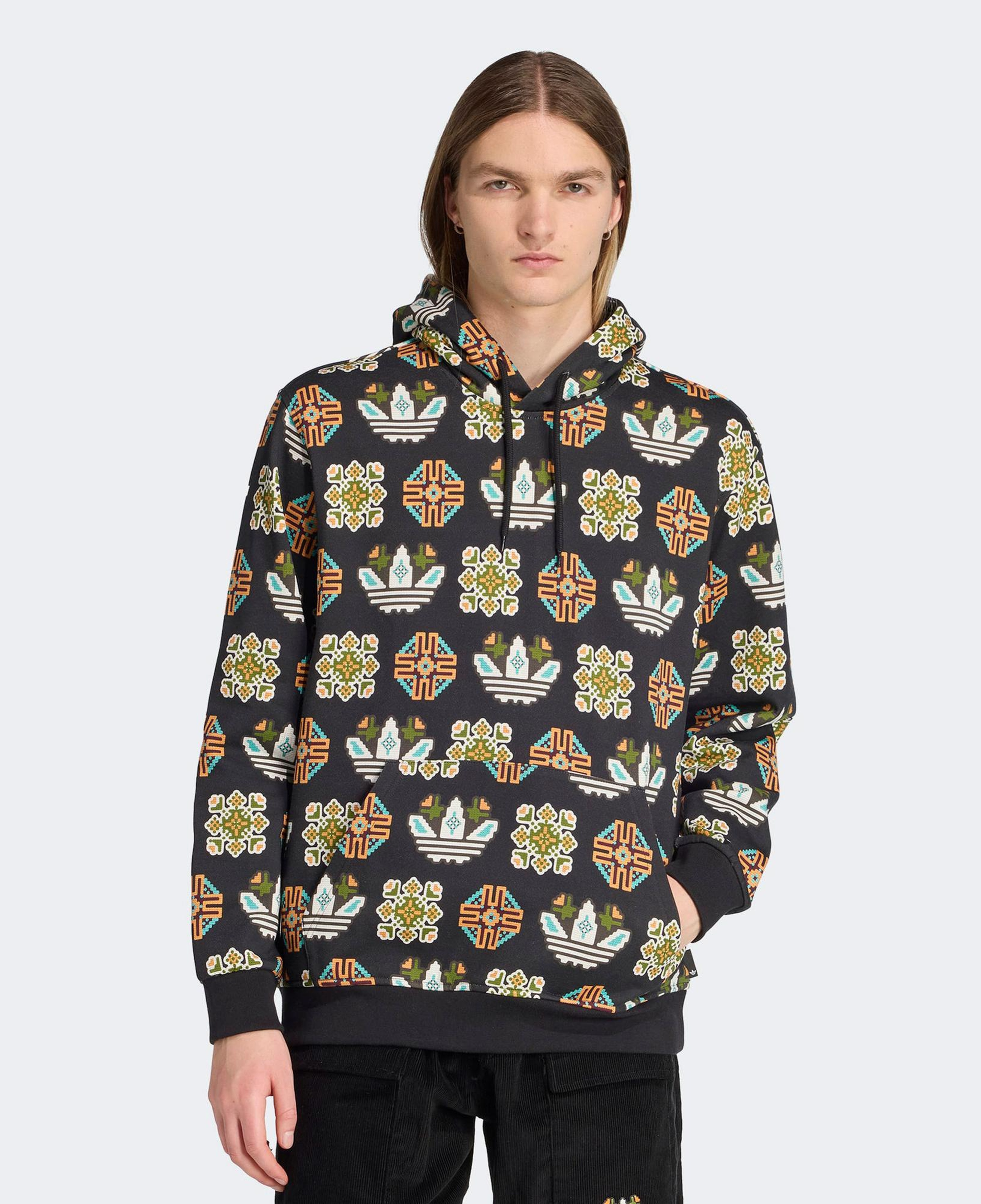 adidas Graphic Lo Hd Erkek Siyah Sweatshirt