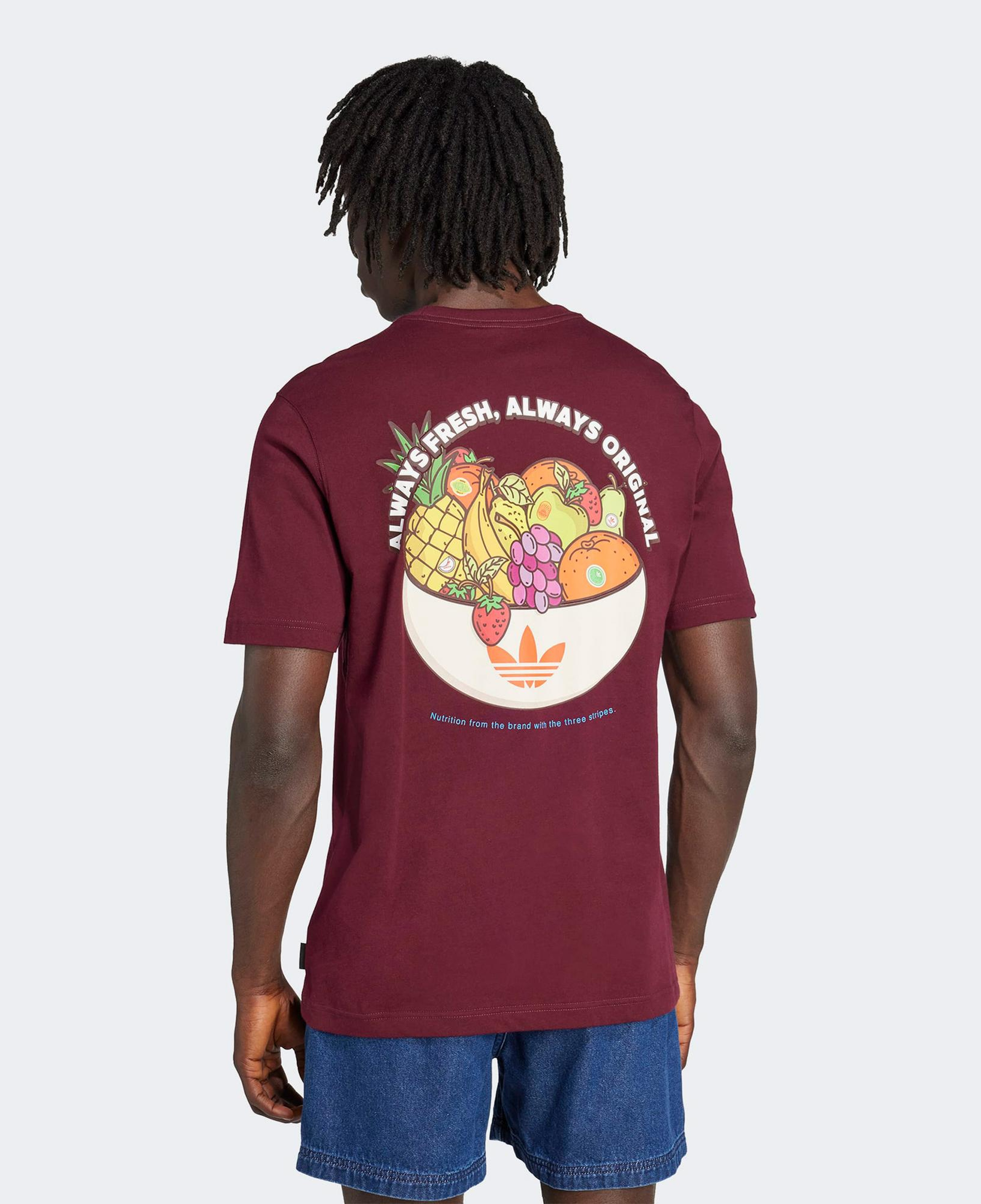 adidas Trefoil Series Loose Fit Erkek Bordo T-Shirt