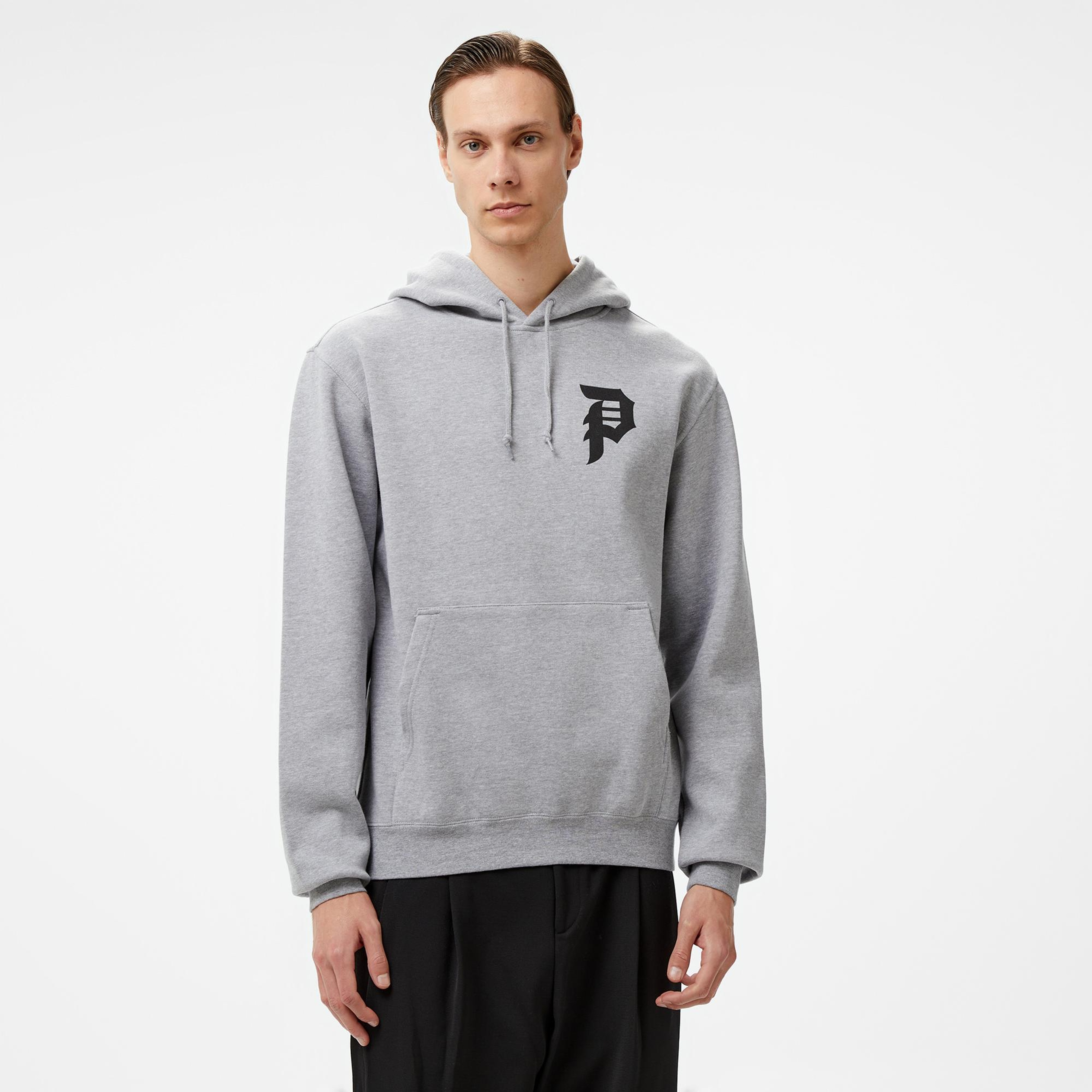 Primitive Courage Hood Erkek Gri Hoodie