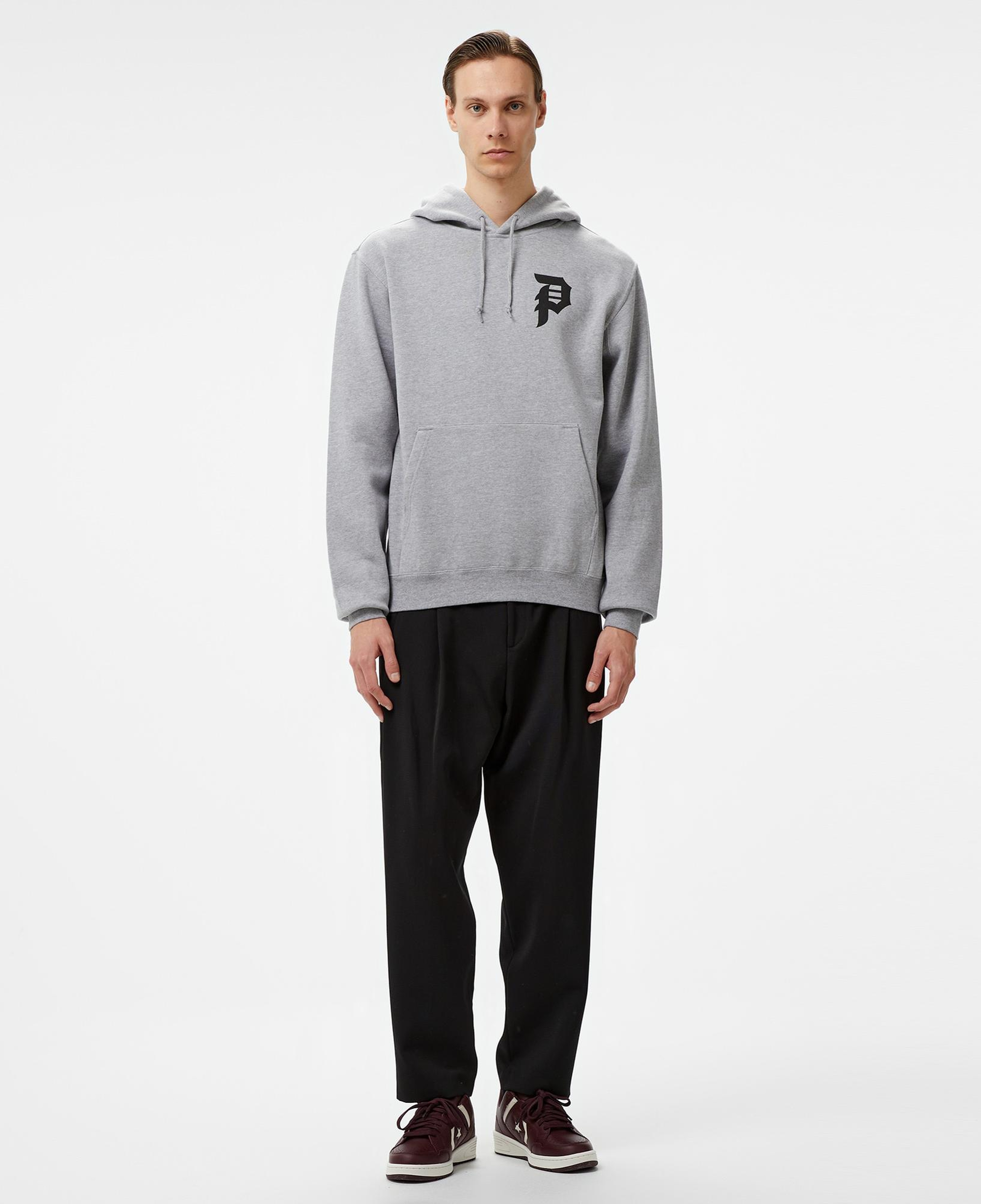 Primitive Courage Hood Erkek Gri Hoodie