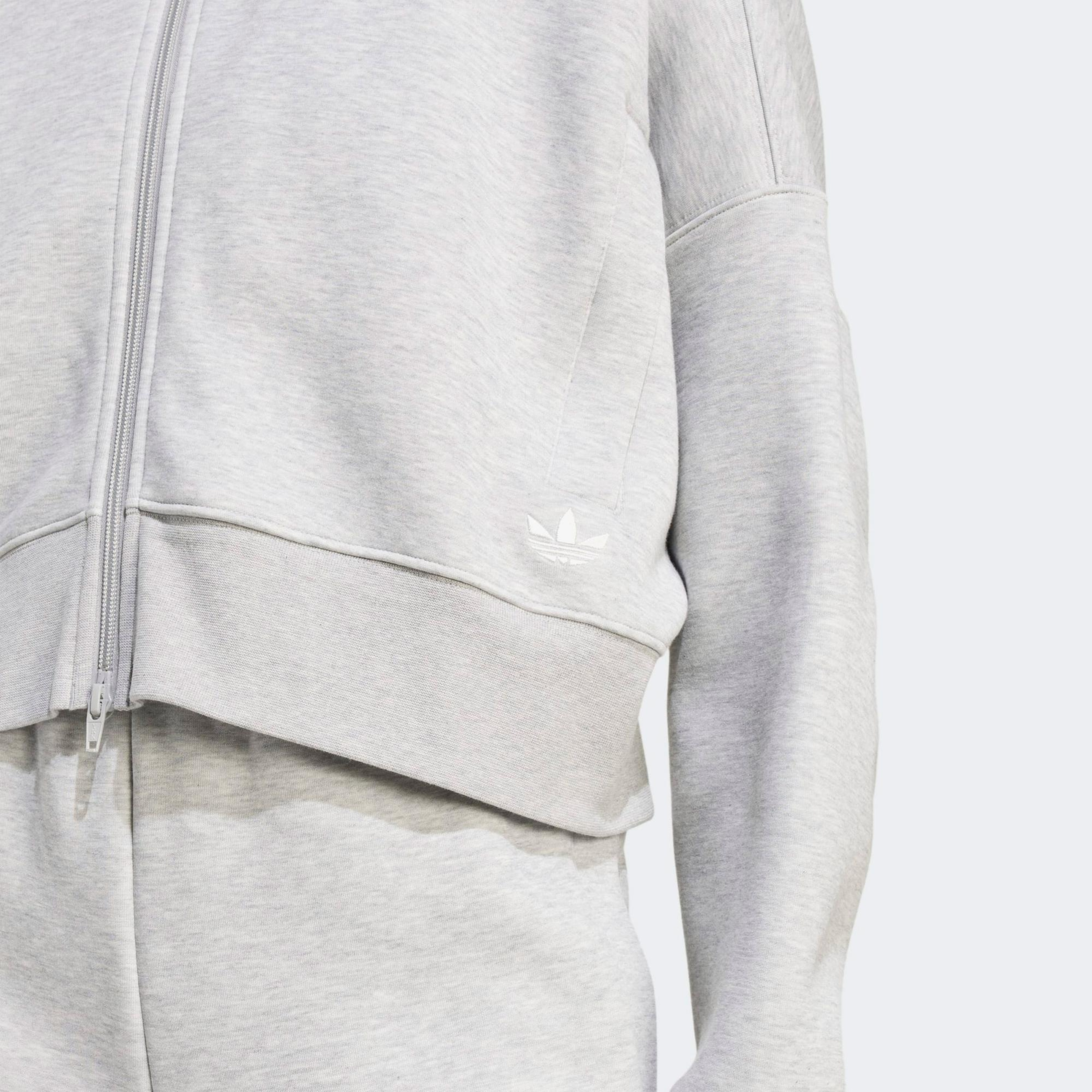 adidas Off Placed 3 Çizgili Kadın Gri Hırka