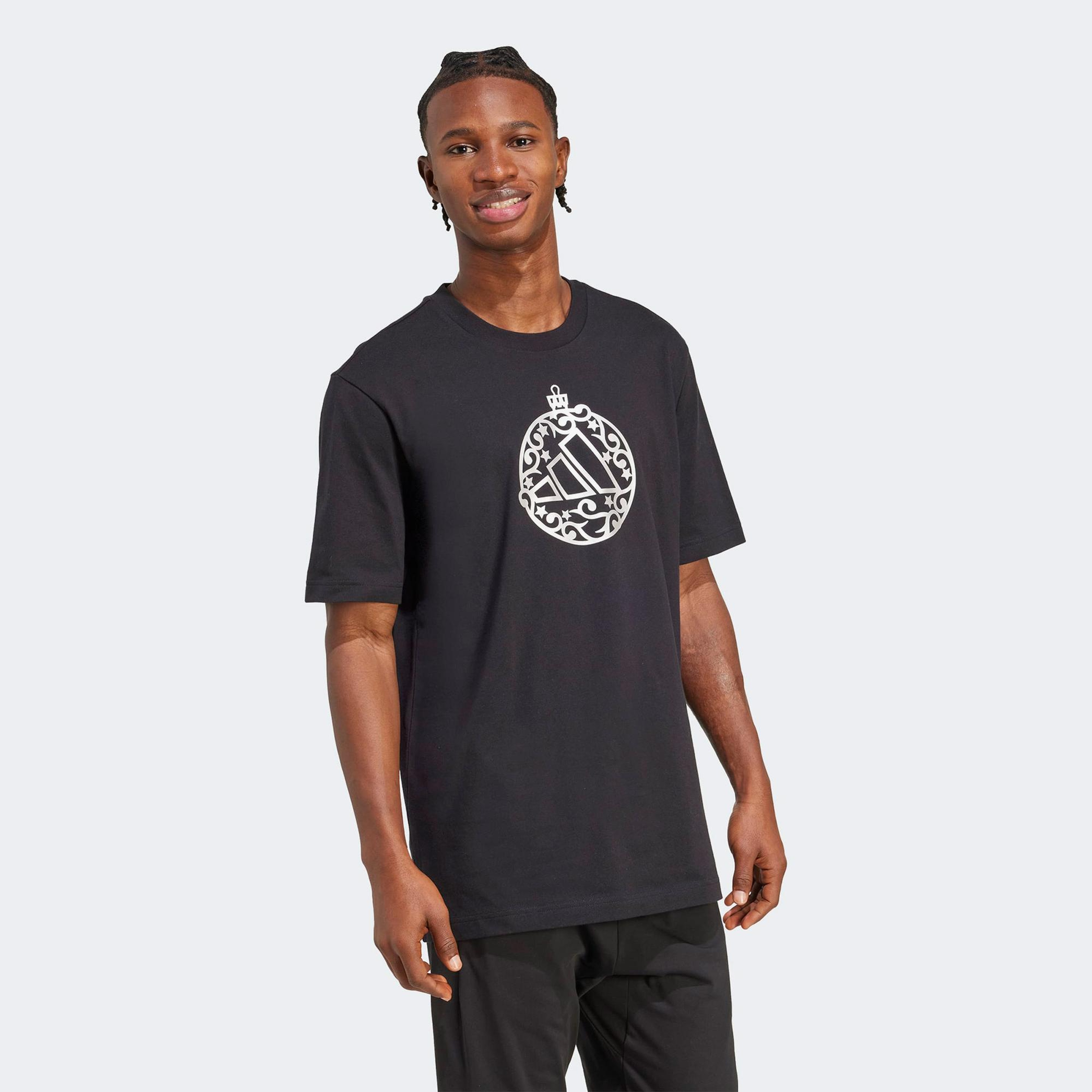adidas M Hol Met Erkek Siyah T-Shirt
