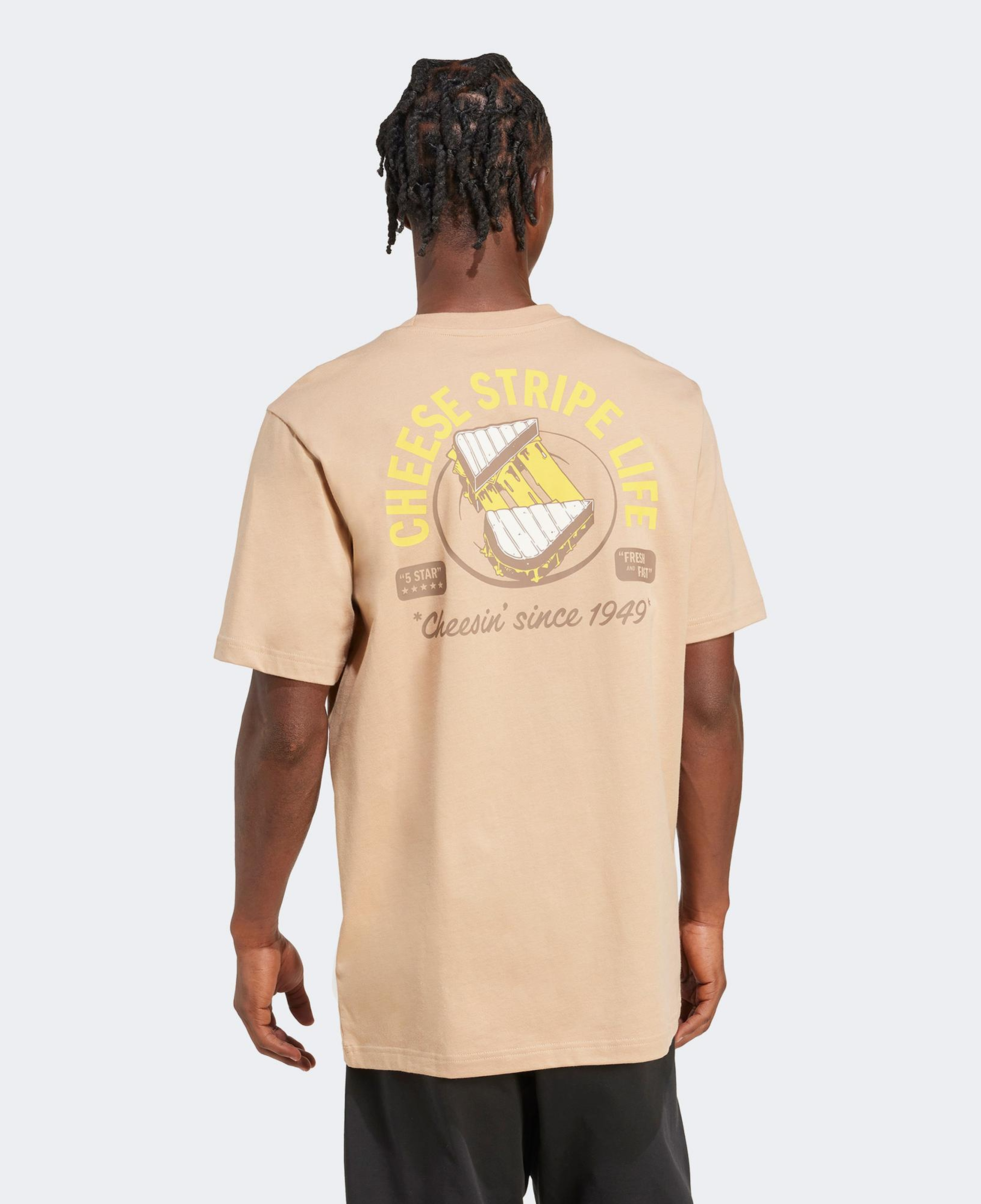 adidas M Cheese Erkek Bej T-Shirt