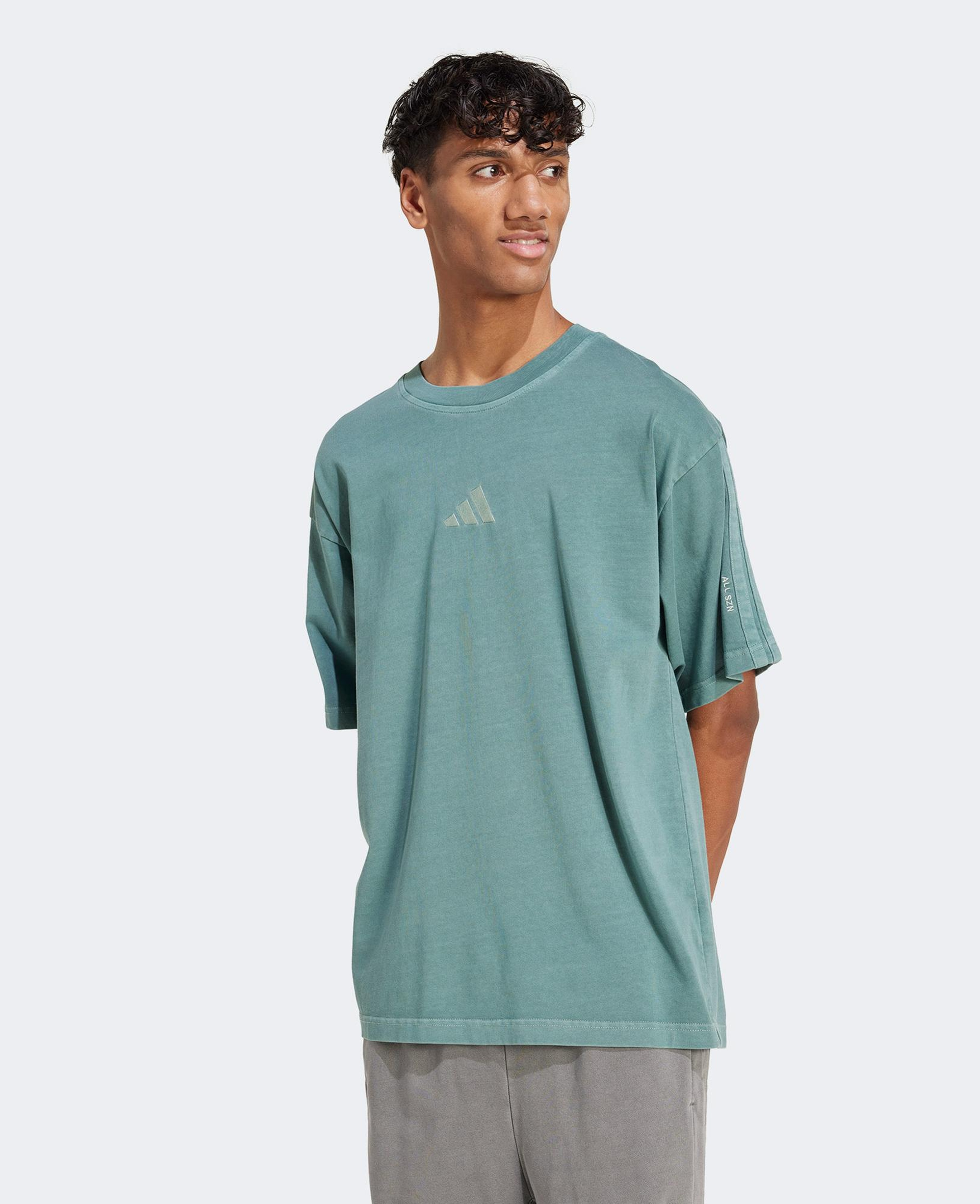 adidas All SZN Washed Yeşil Tişört