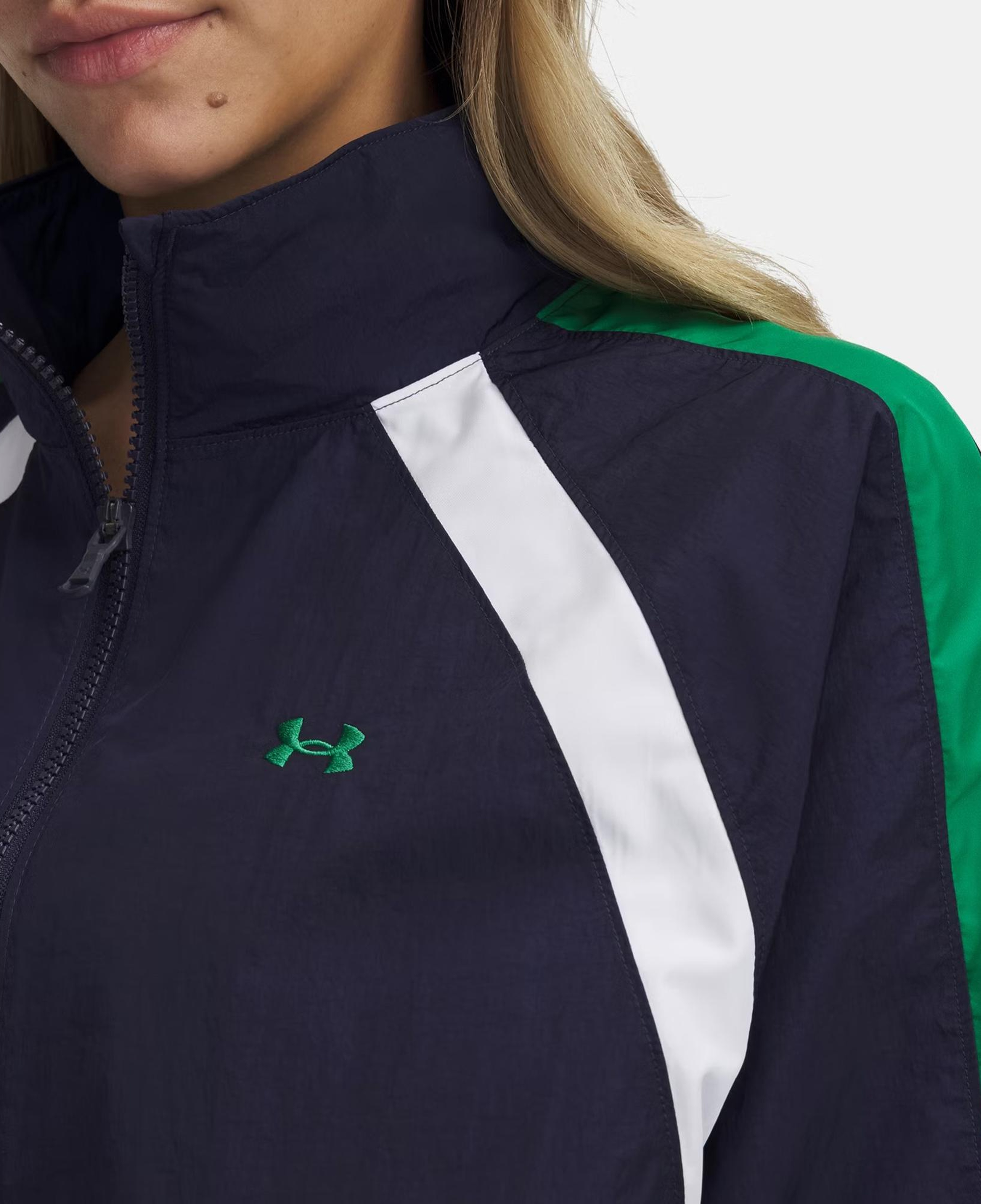 Under Armour Icon Crinkle Track Kadın Lacivert Ceket