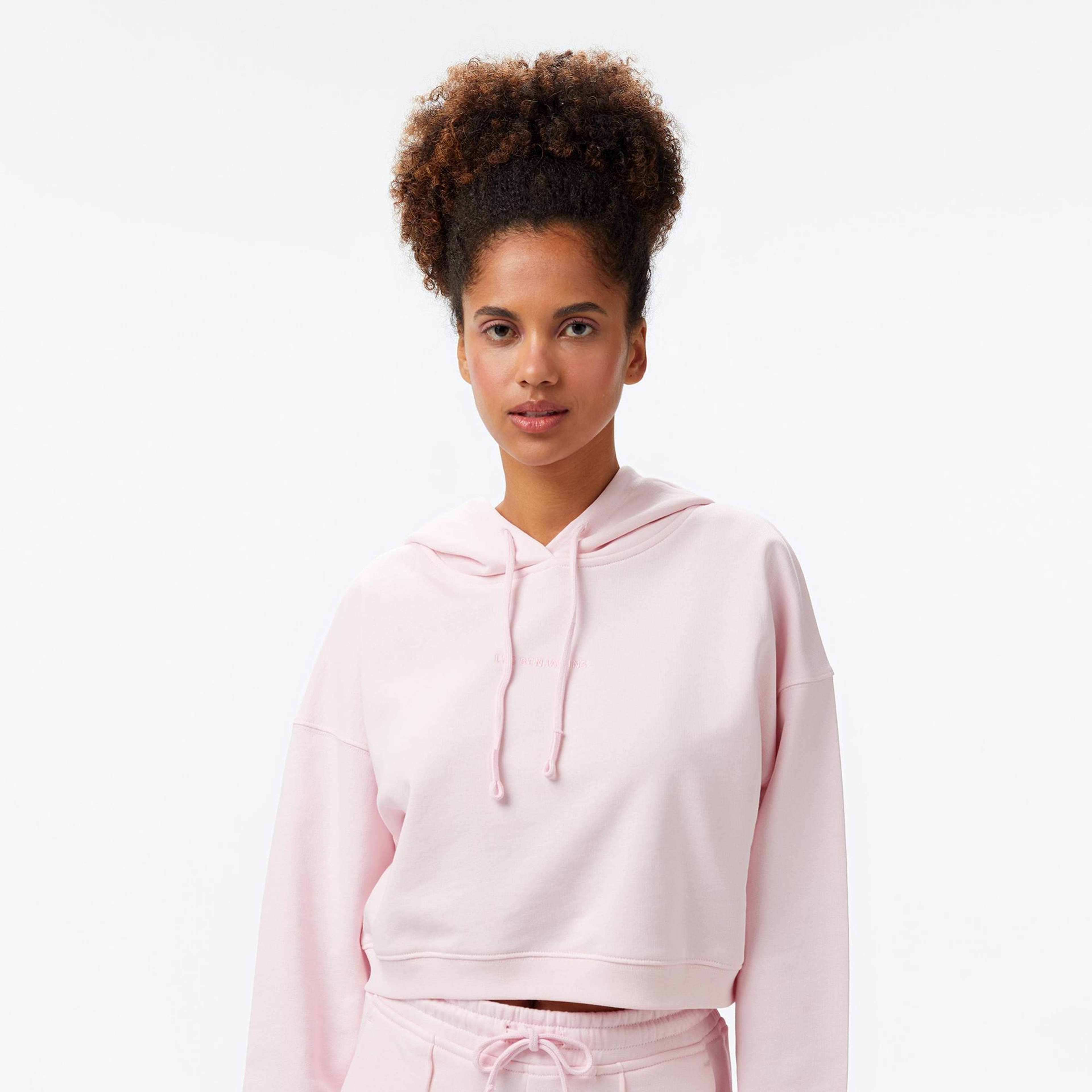 Les Benjamins Kadın Pembe Hoodie