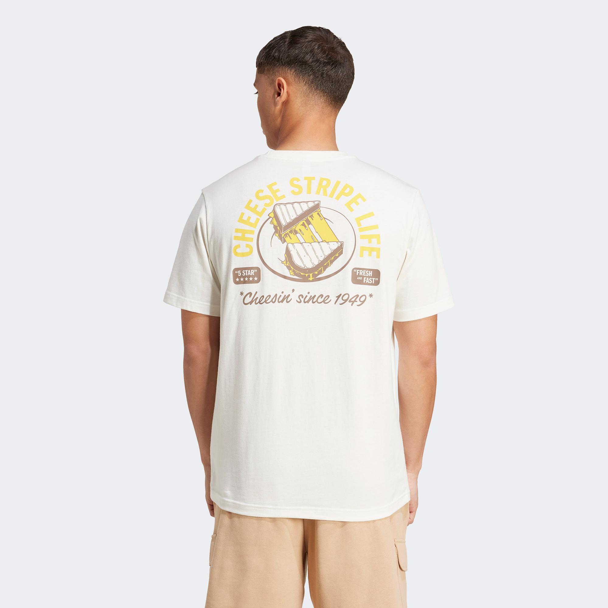 adidas M Cheese Erkek Beyaz T-Shirt