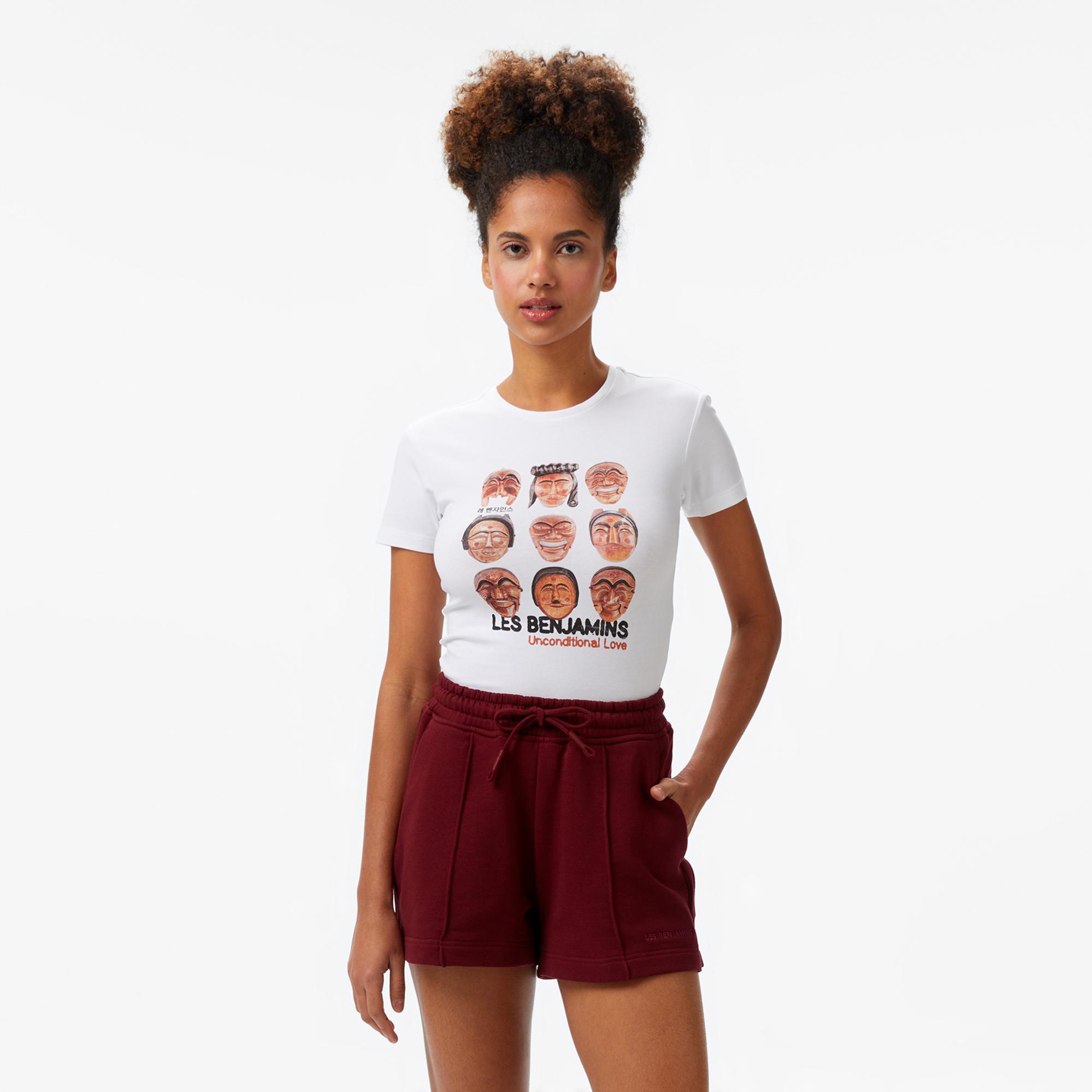 Les Benjamins Kadın Beyaz T-Shirt