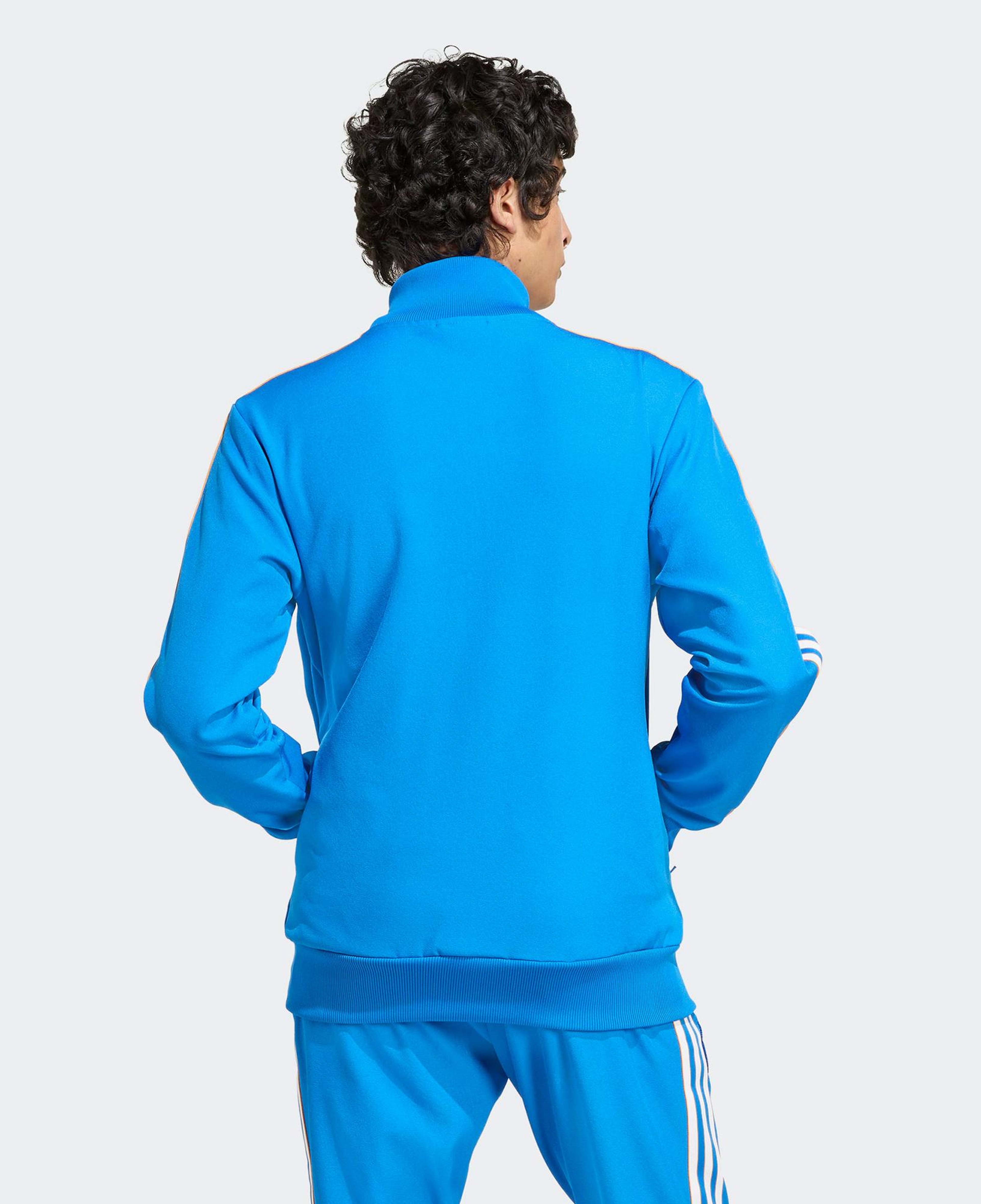 adidas Real Madrid Terrace Icons Erkek Mavi Fermuarlı Sweatshirt